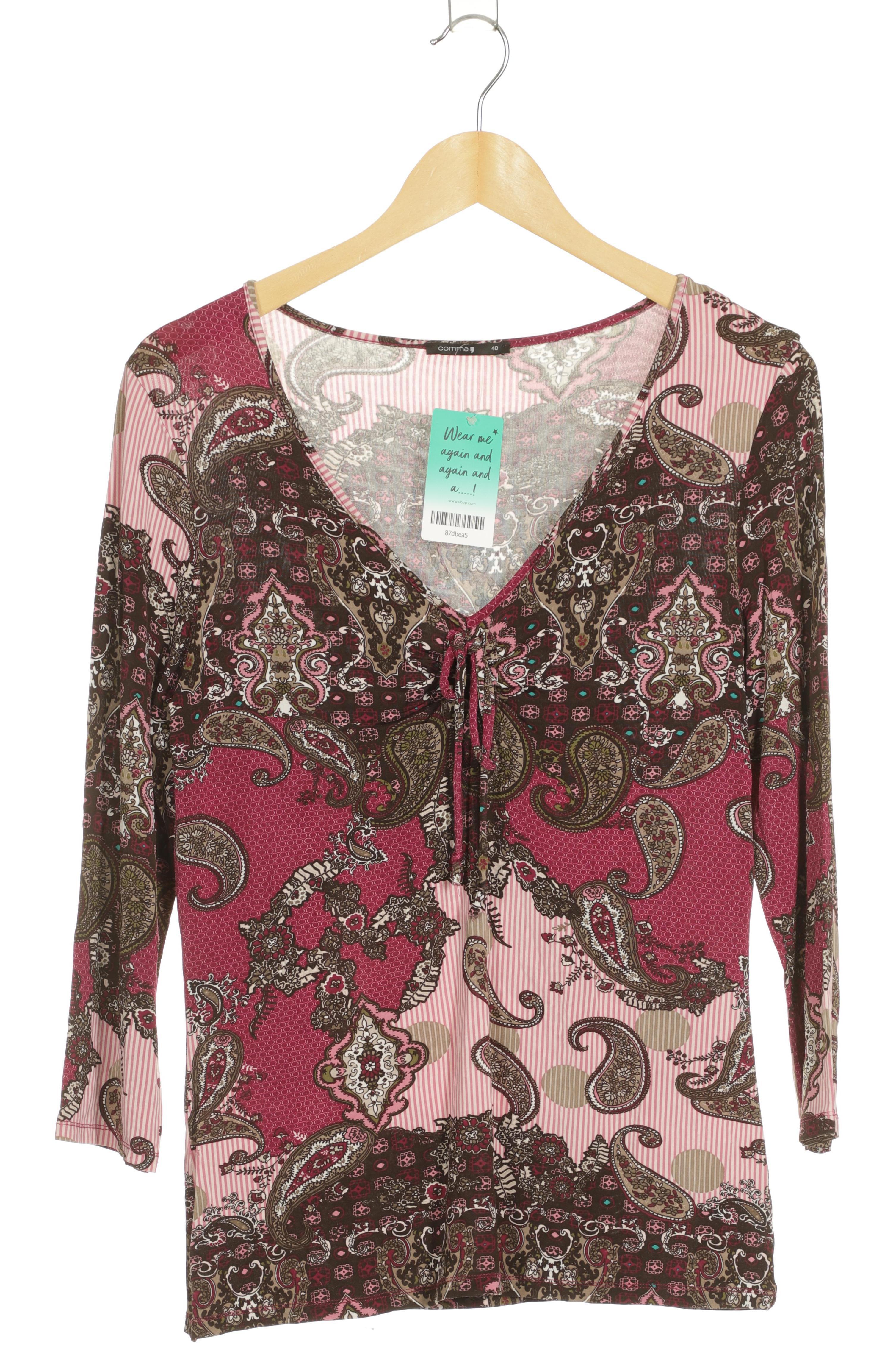 

Comma Damen Langarmshirt, pink, Gr. 40