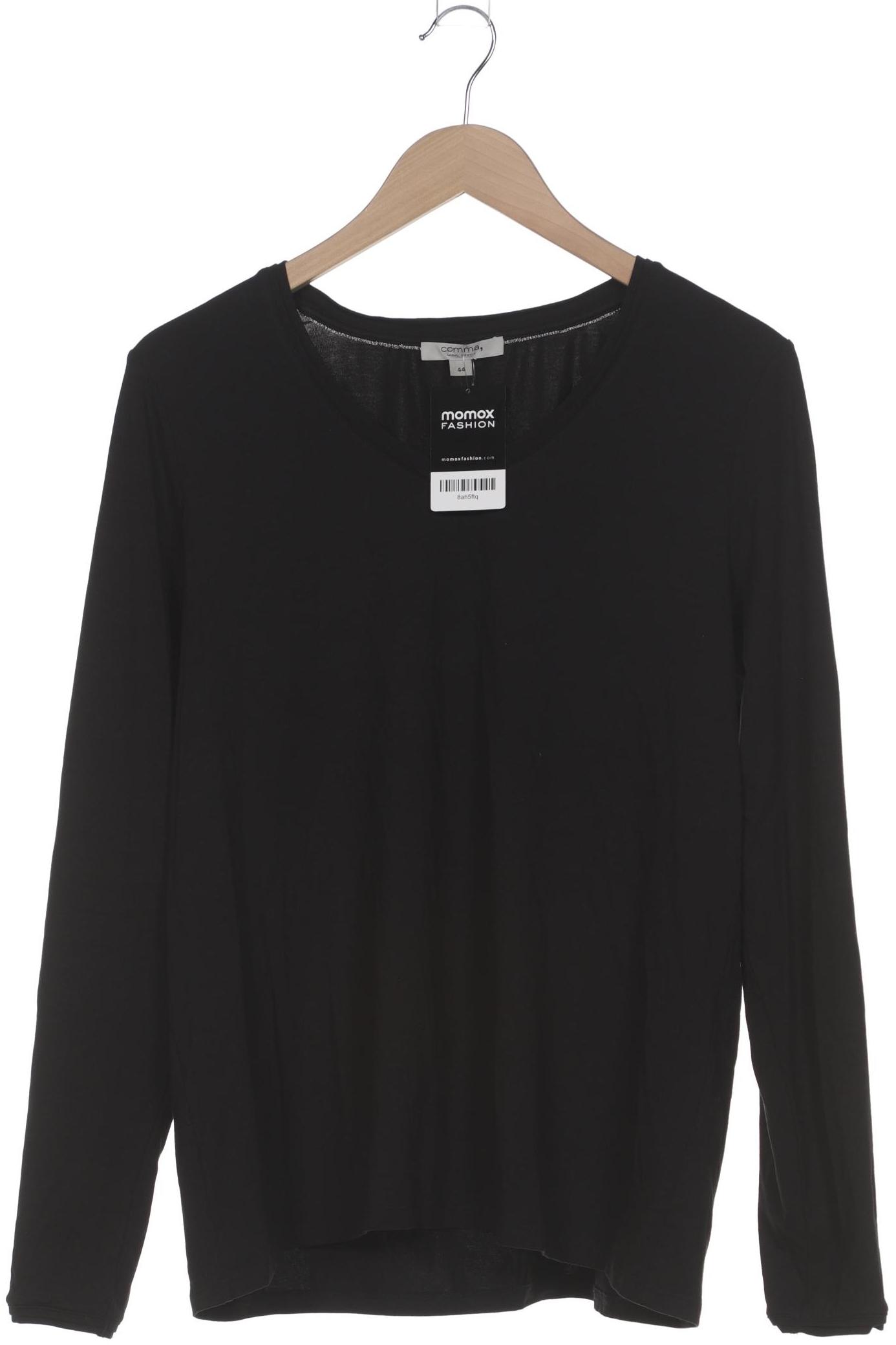 

Comma Damen Langarmshirt, schwarz, Gr. 44