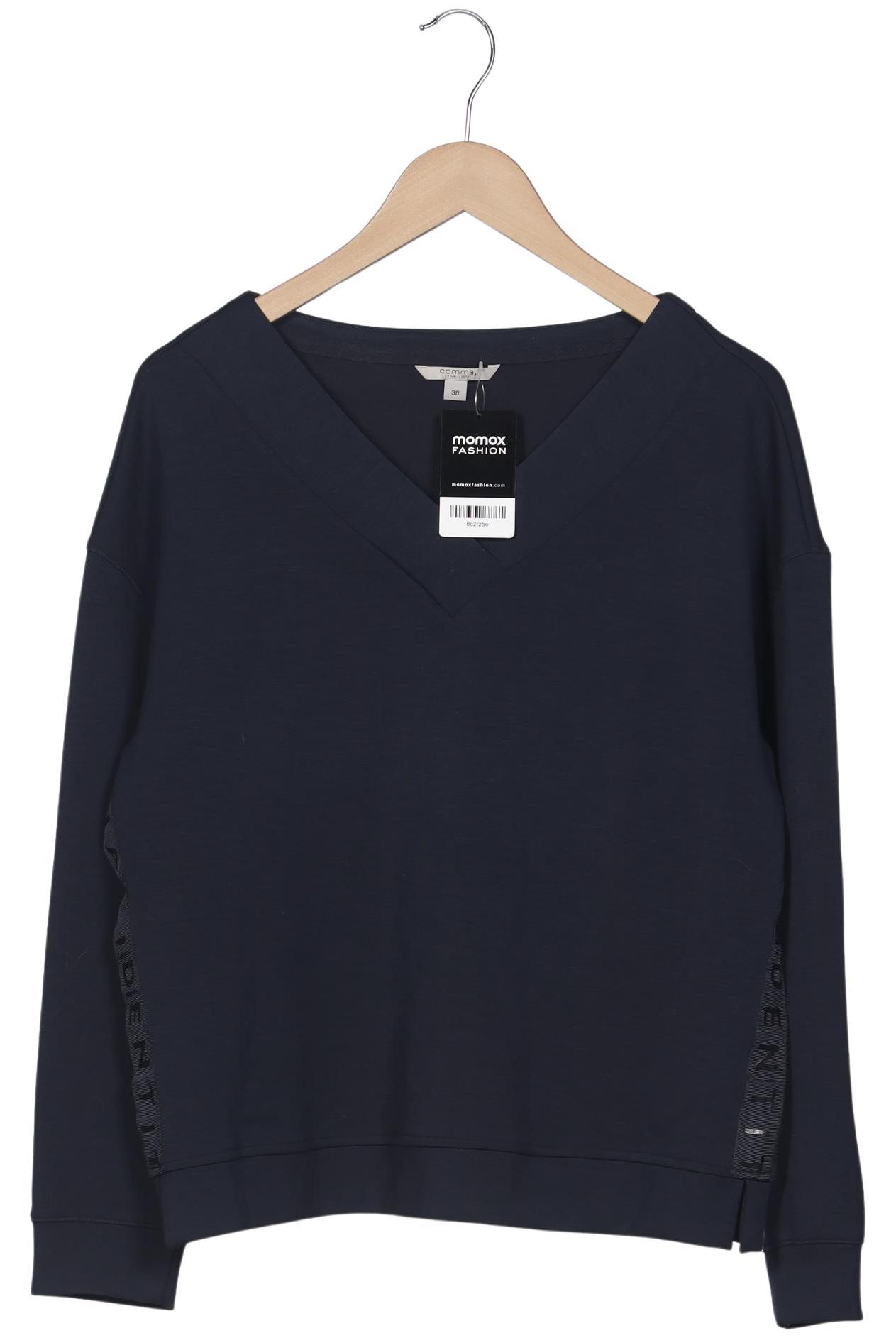 

Comma Damen Langarmshirt, marineblau, Gr. 38