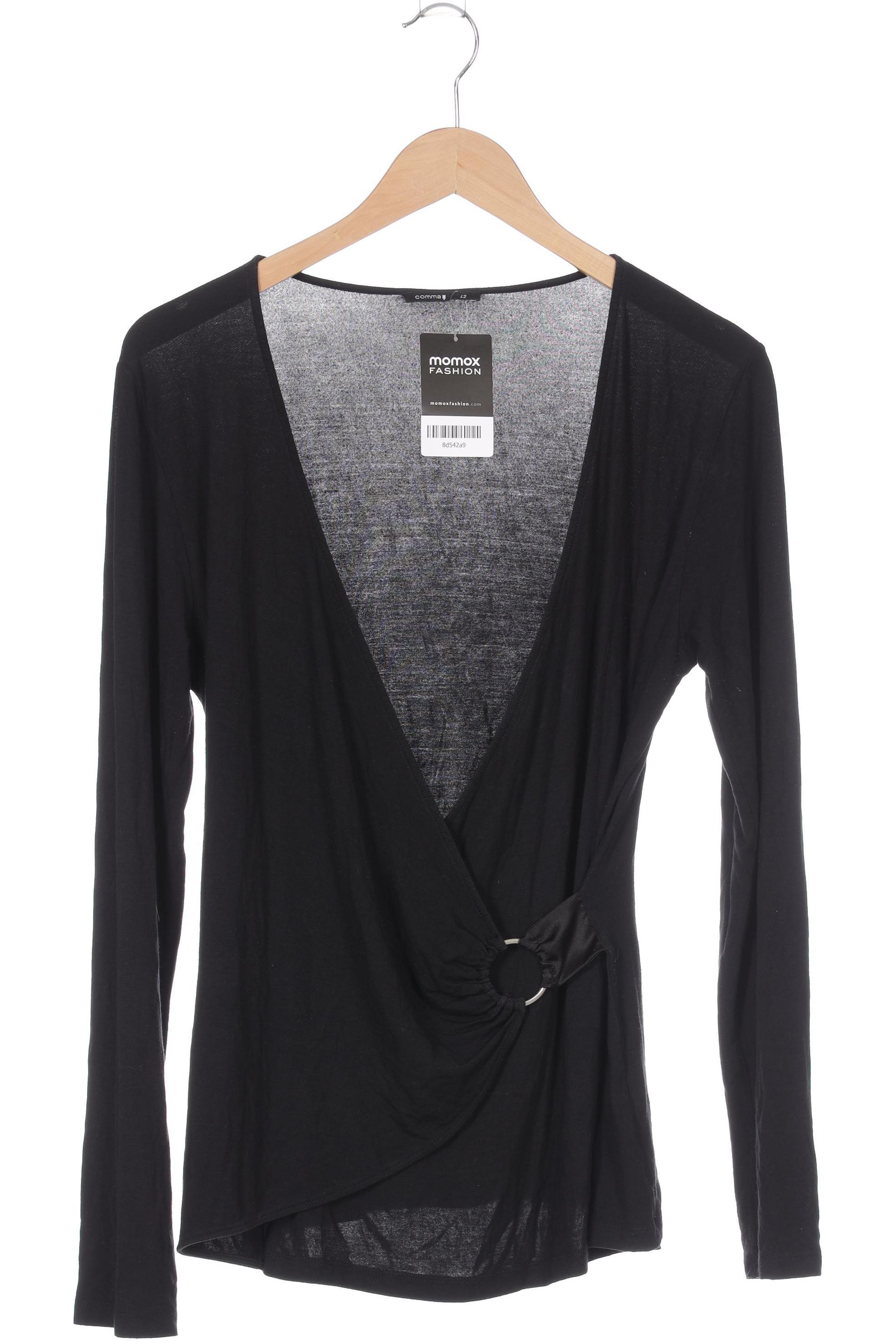 

Comma Damen Langarmshirt, schwarz, Gr. 42