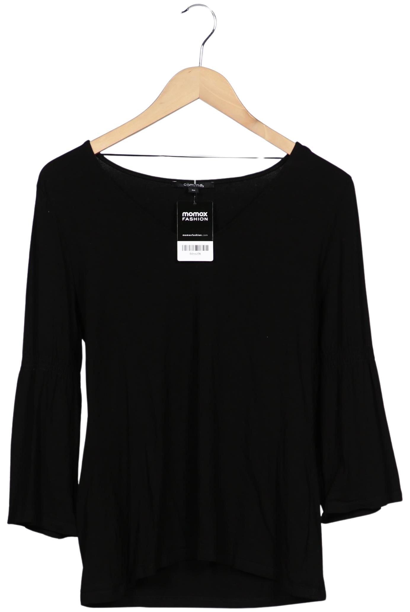

Comma Damen Langarmshirt, schwarz, Gr. 42