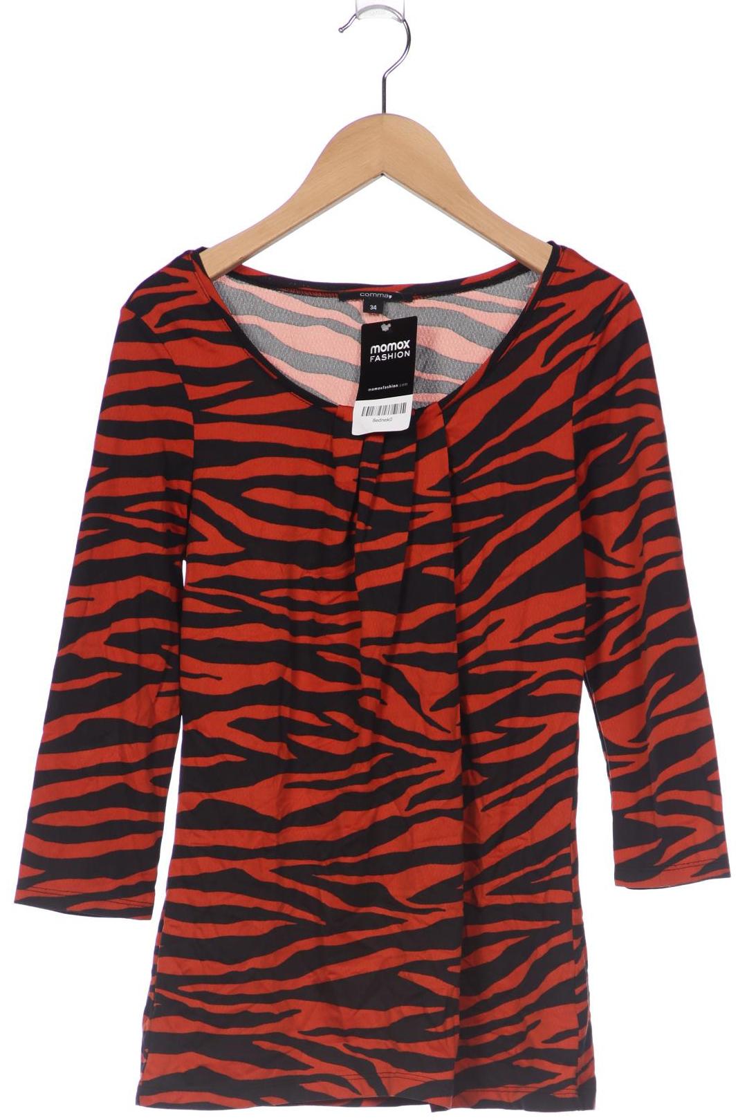 

Comma Damen Langarmshirt, rot, Gr. 34
