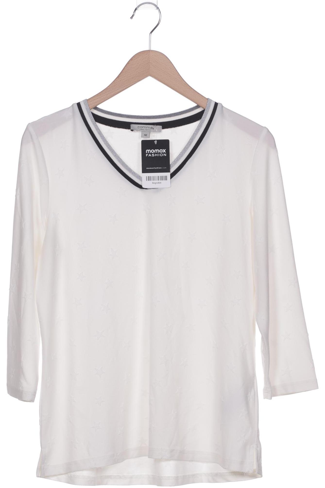 

Comma Damen Langarmshirt, cremeweiß, Gr. 42