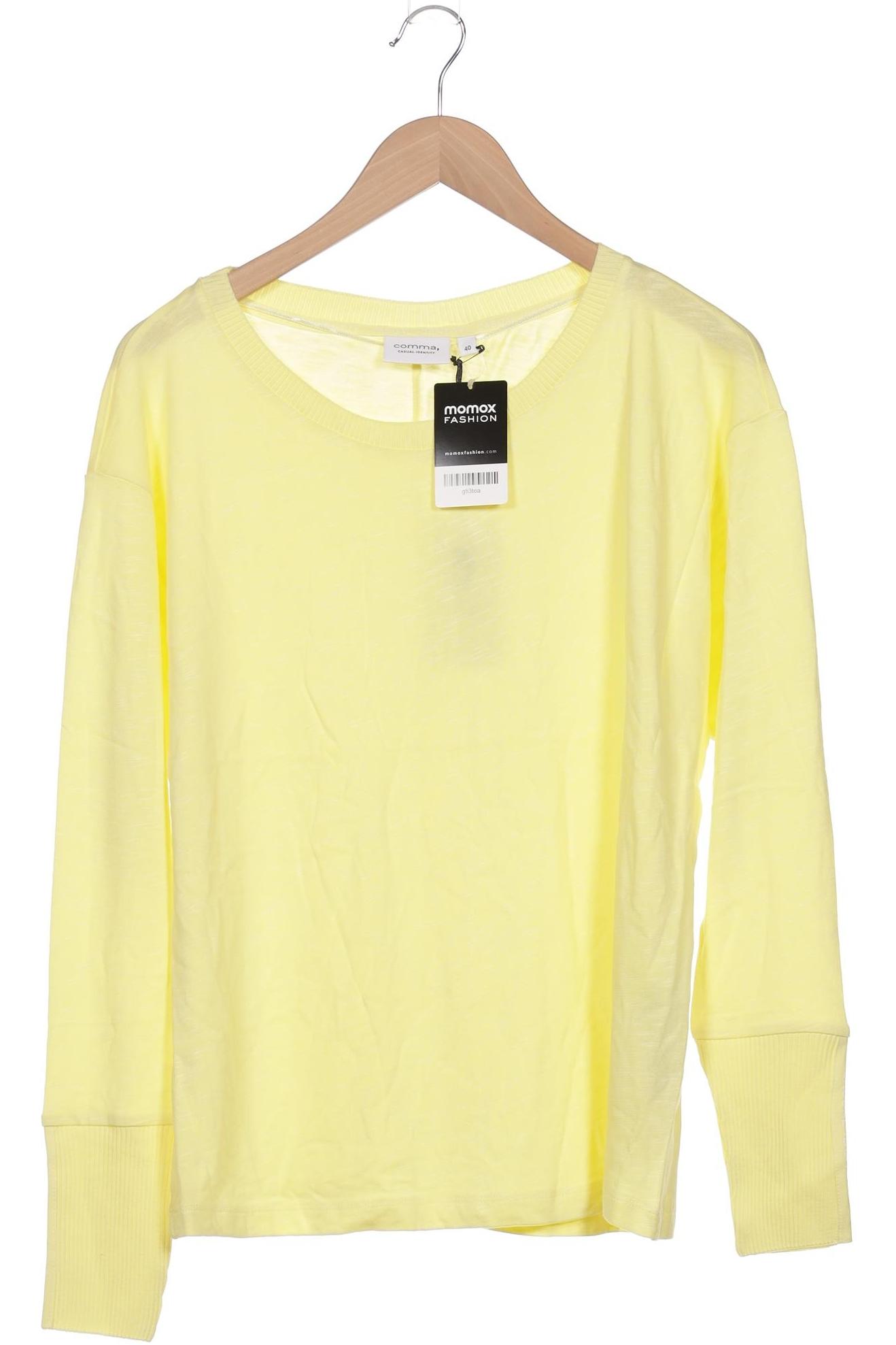 

Comma Damen Langarmshirt, gelb, Gr. 40