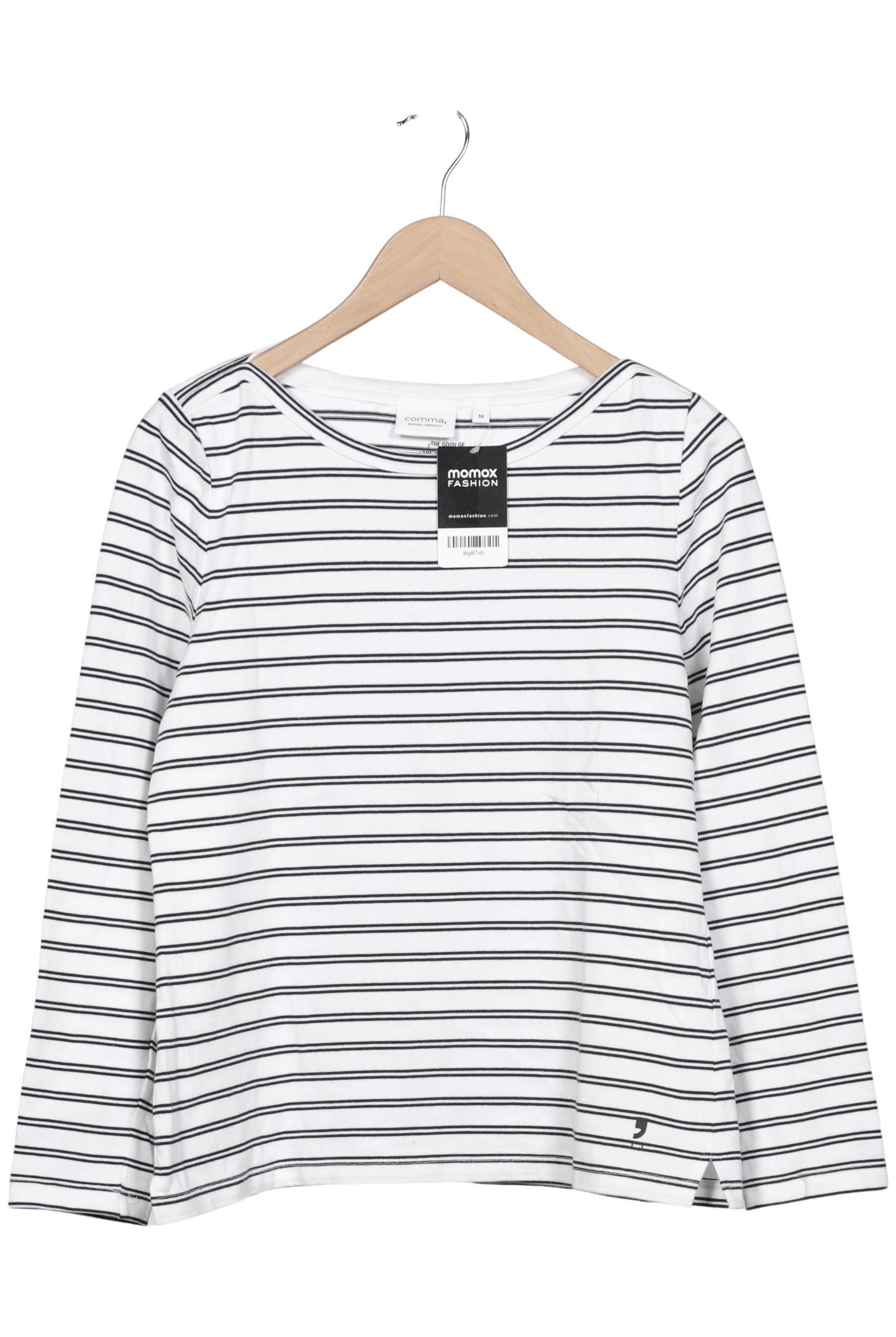 

Comma Damen Langarmshirt, weiß, Gr. 38