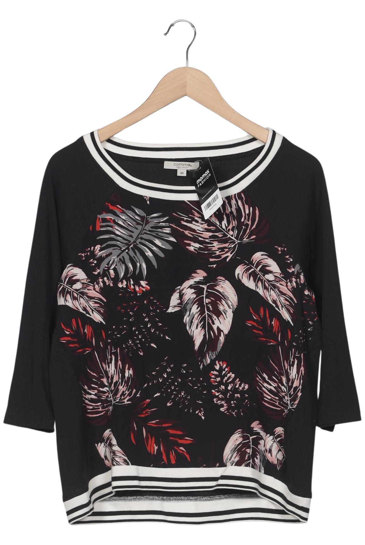 

Comma Damen Langarmshirt, mehrfarbig, Gr. 40