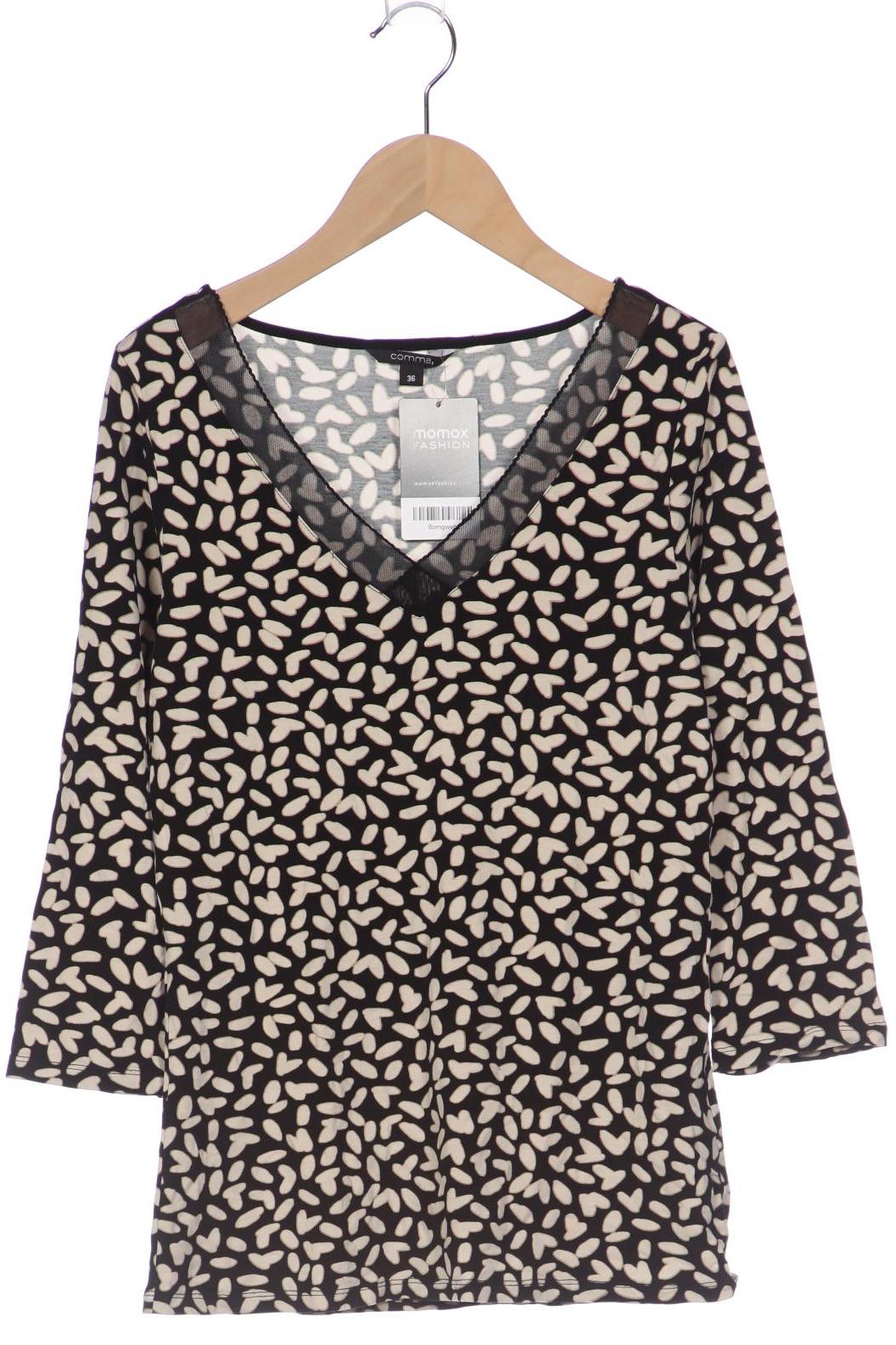 

Comma Damen Langarmshirt, schwarz