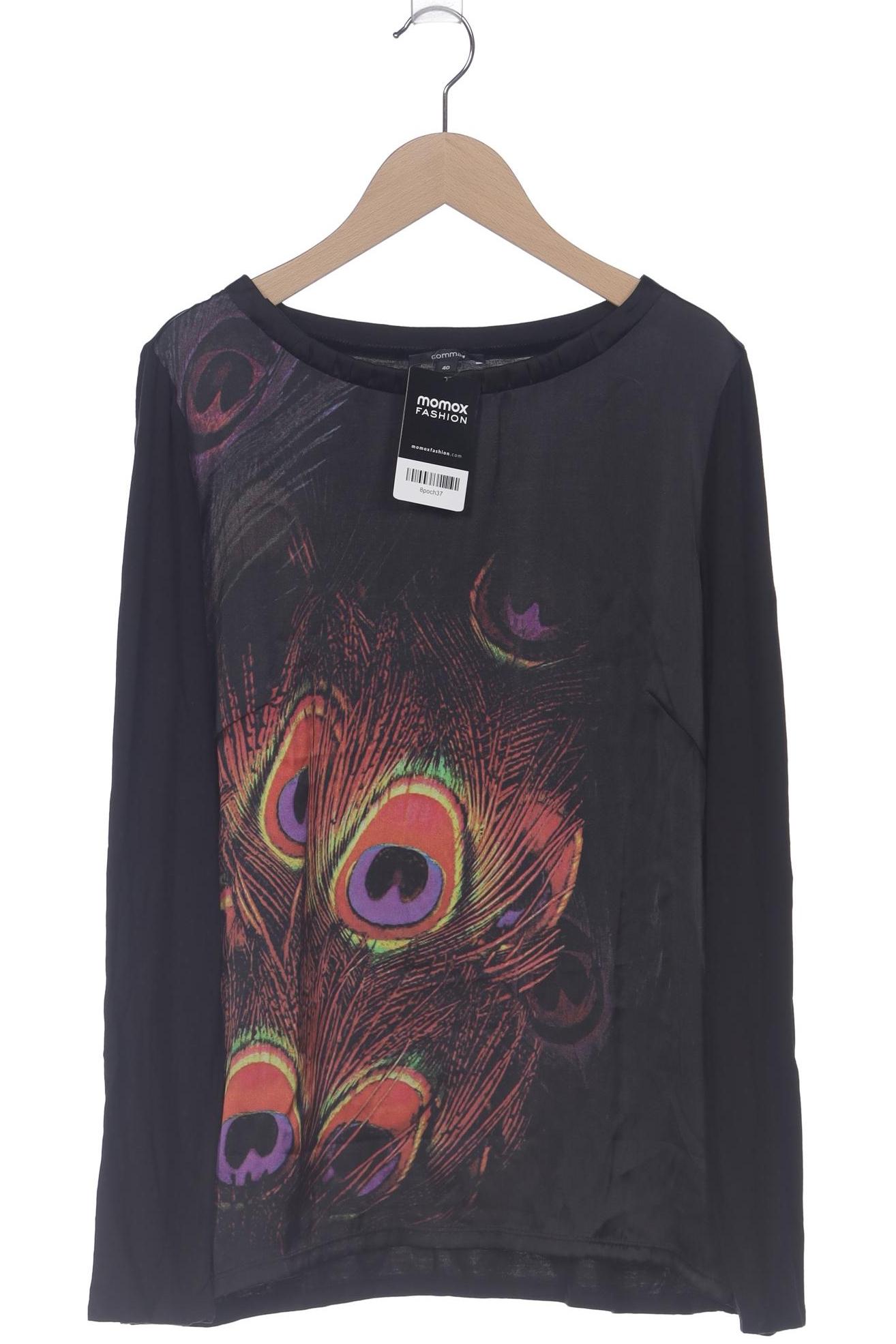 

Comma Damen Langarmshirt, schwarz, Gr. 40