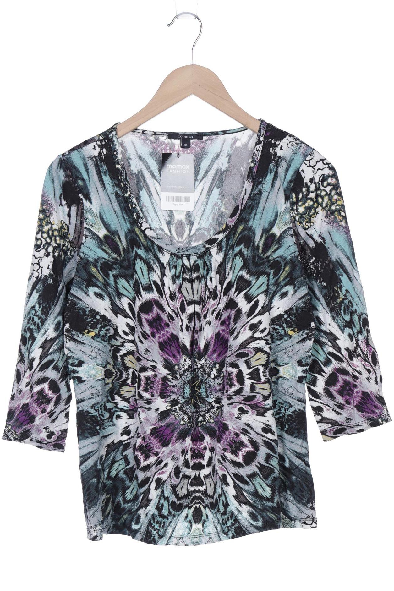 

Comma Damen Langarmshirt, mehrfarbig, Gr. 42