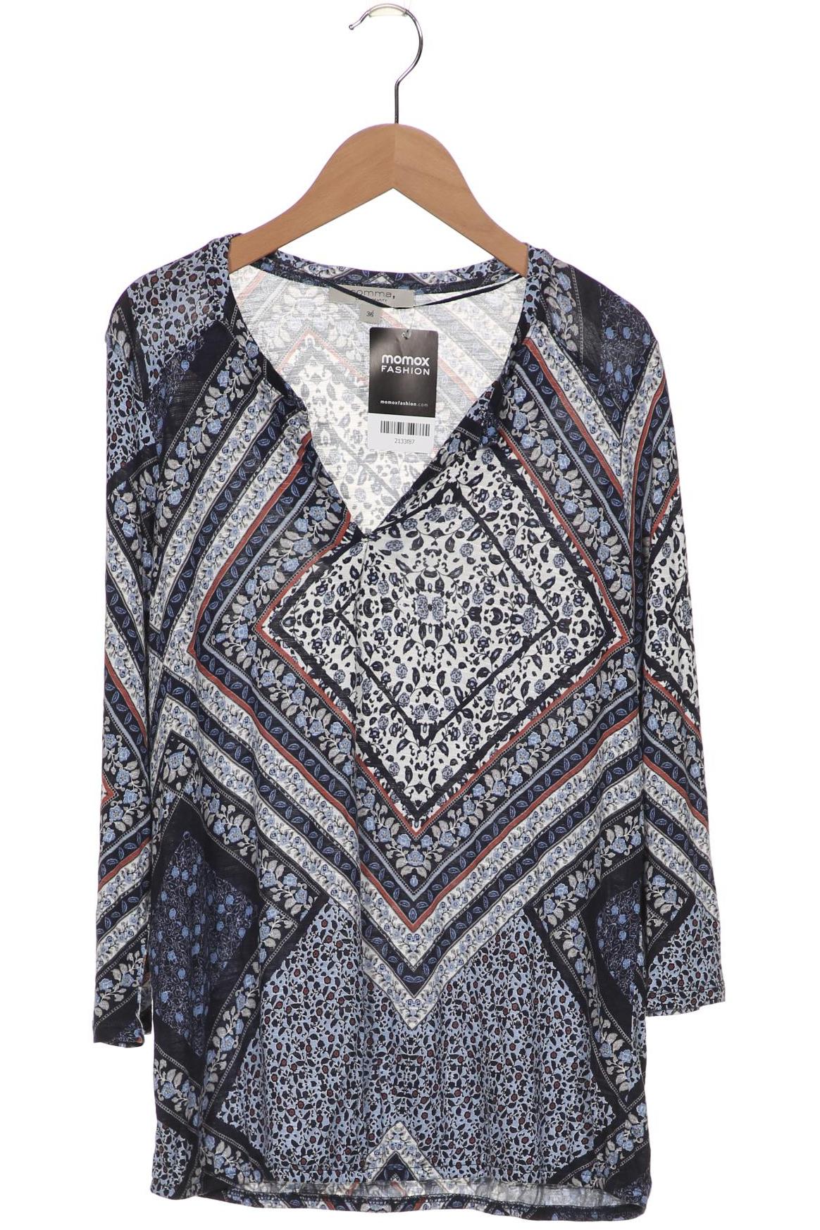 

Comma Damen Langarmshirt, blau, Gr. 36