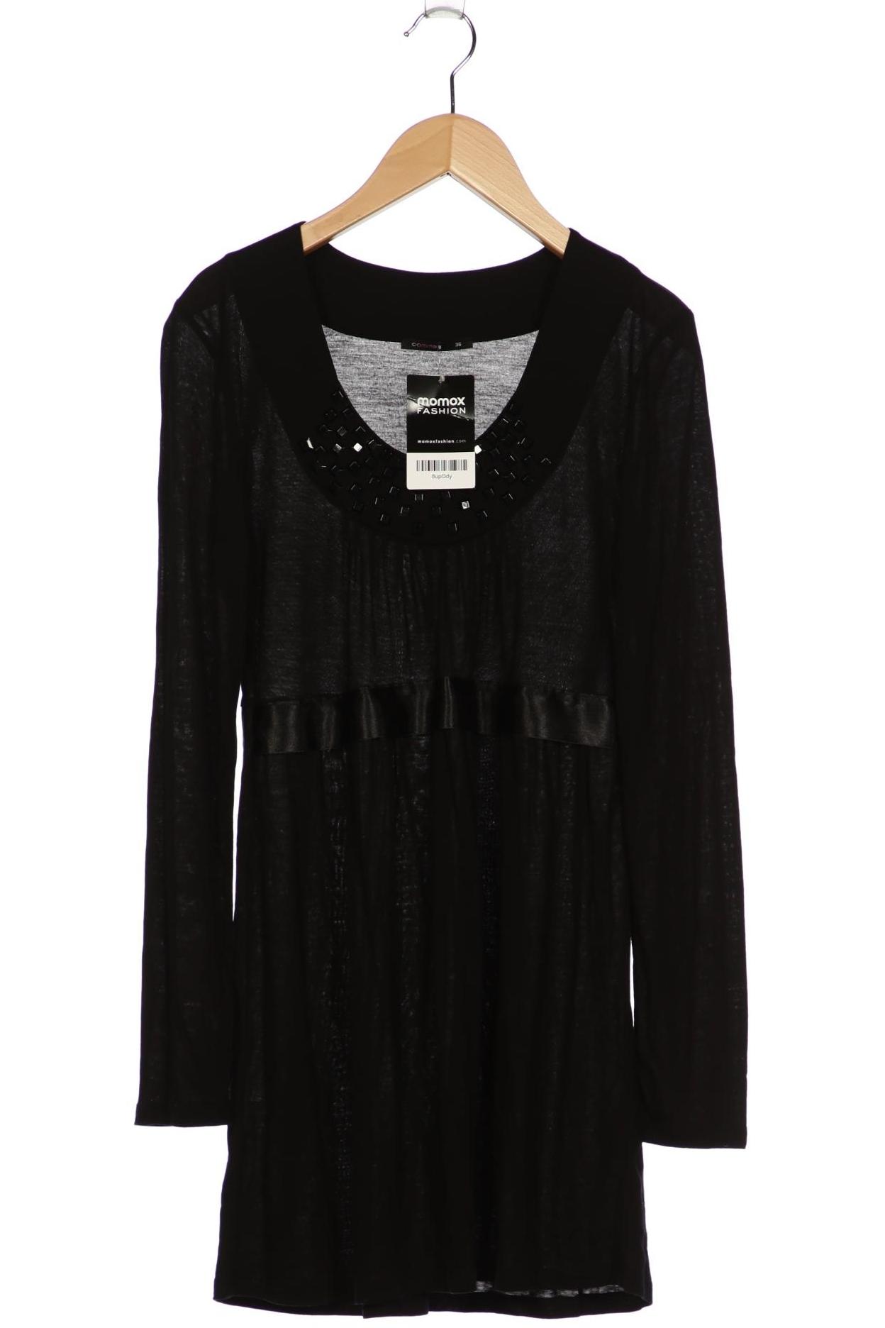 

Comma Damen Langarmshirt, schwarz, Gr. 36