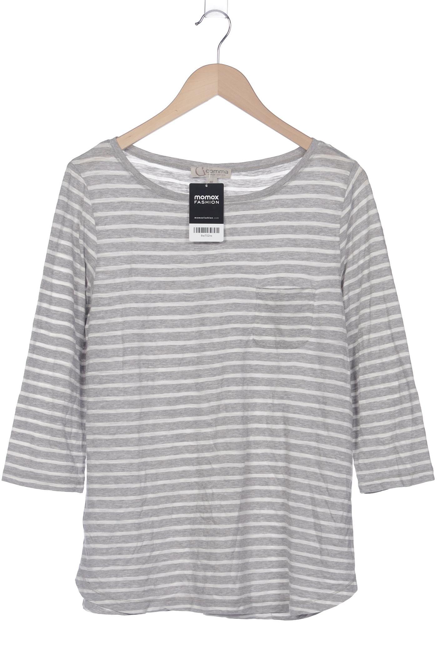 

Comma Damen Langarmshirt, grau, Gr. 40