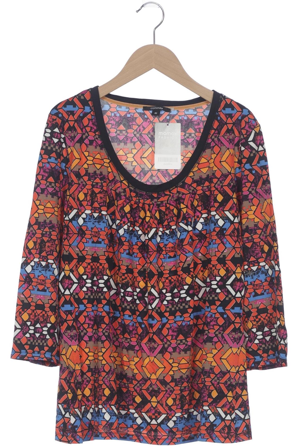 

Comma Damen Langarmshirt, mehrfarbig, Gr. 42