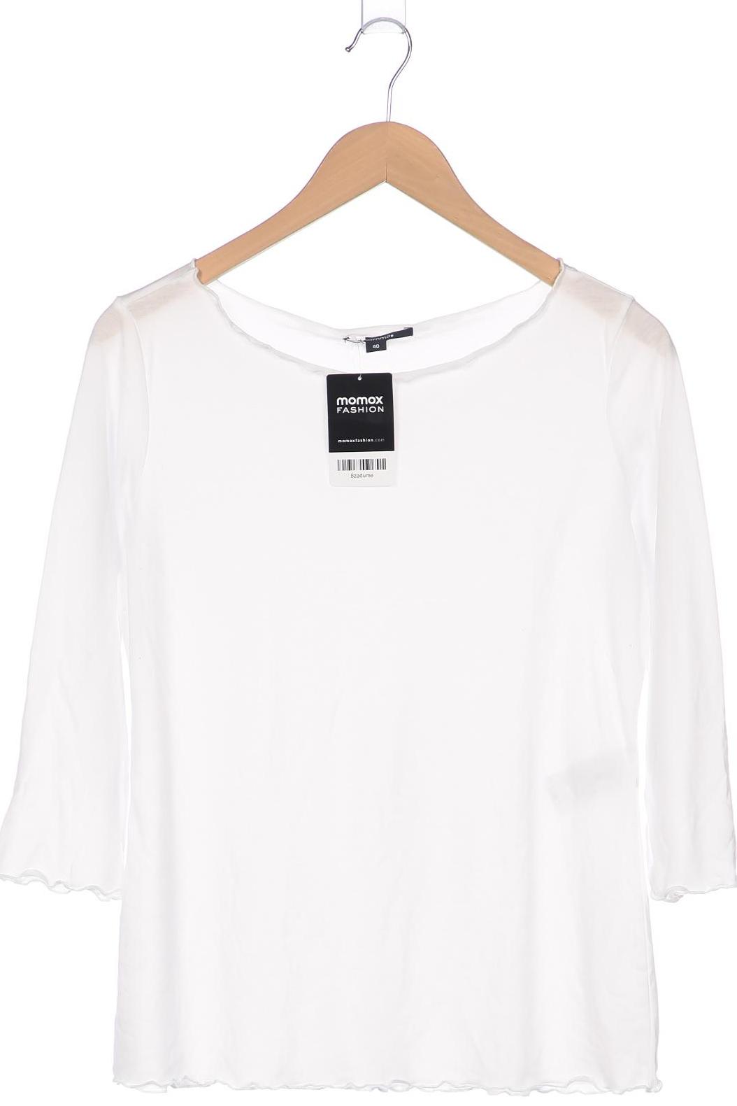 

Comma Damen Langarmshirt, weiß, Gr. 40