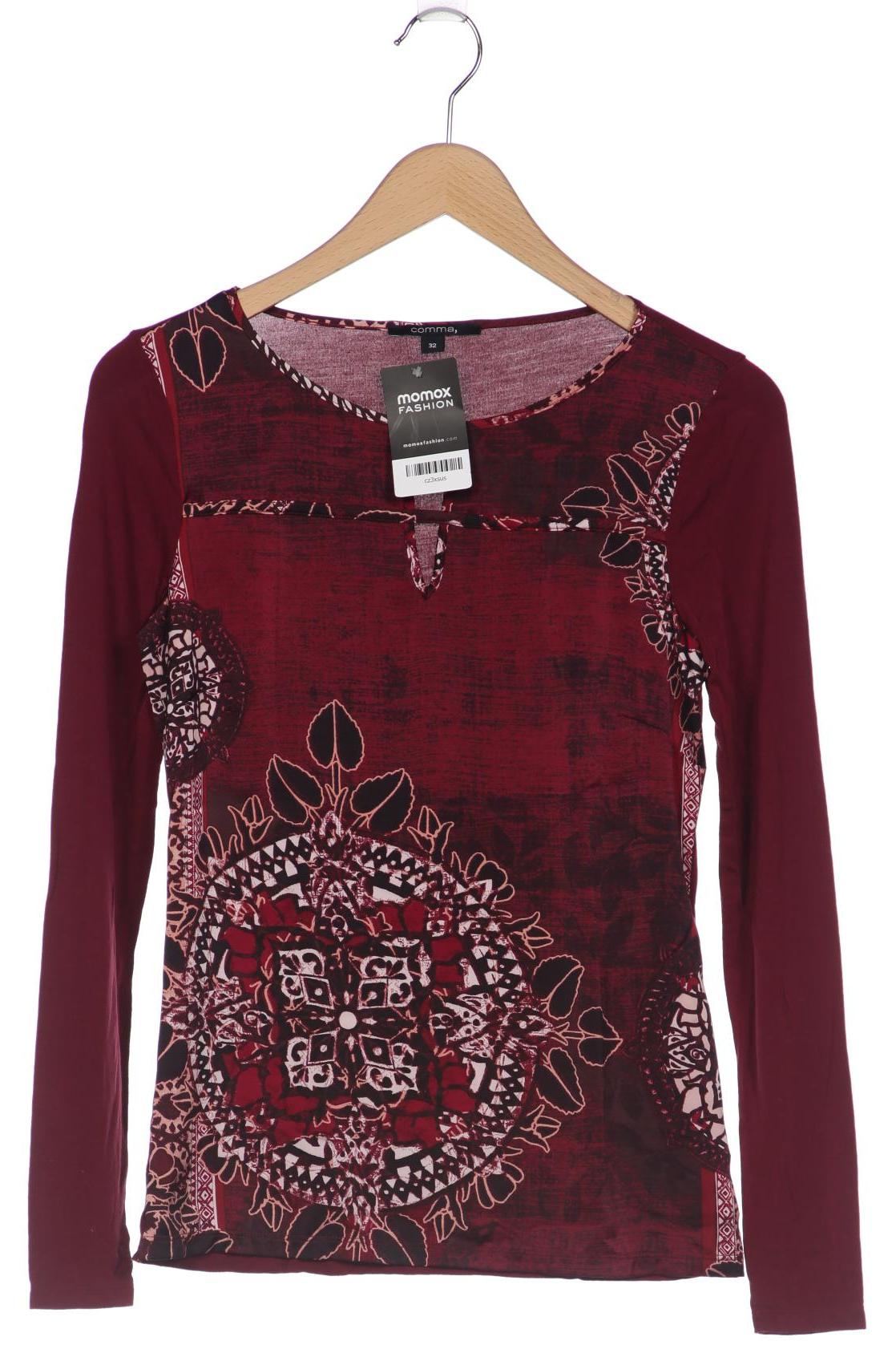 

Comma Damen Langarmshirt, bordeaux