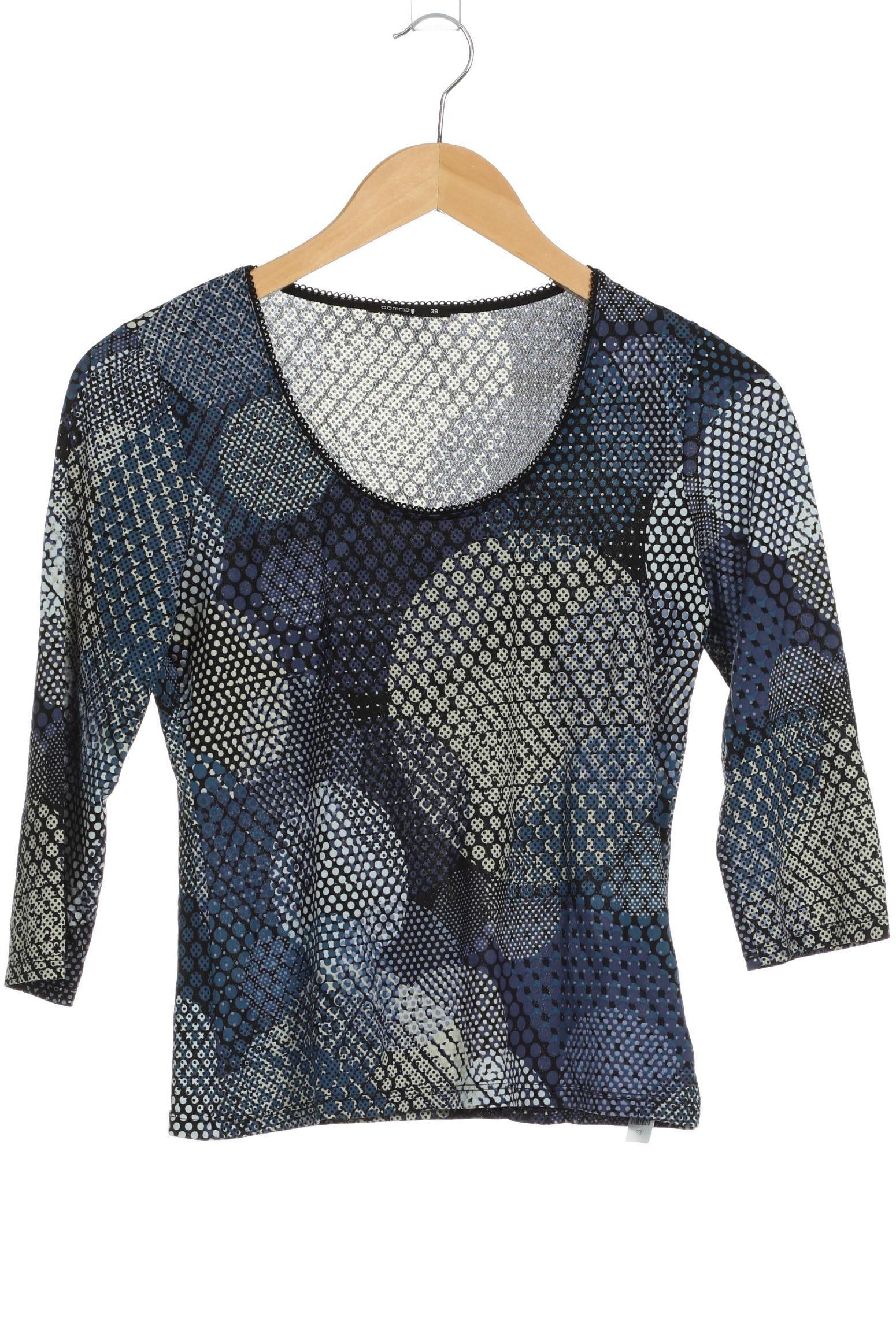 

Comma Damen Langarmshirt, blau, Gr. 38