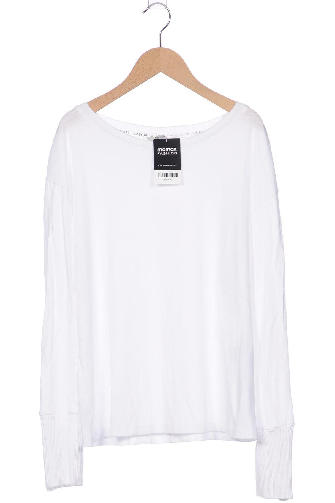 

Comma Damen Langarmshirt, weiß, Gr. 40