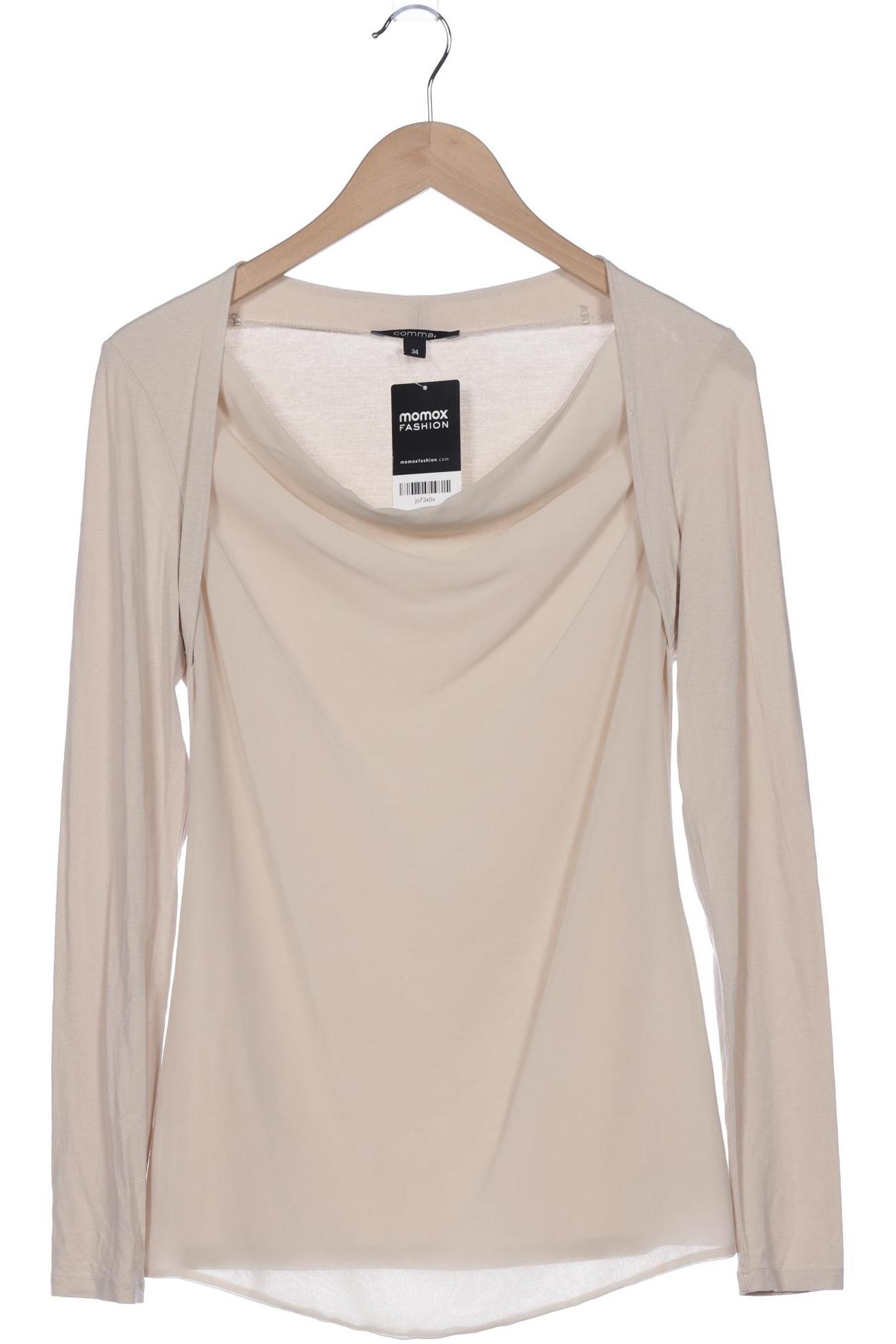 

Comma Damen Langarmshirt, cremeweiß, Gr. 34