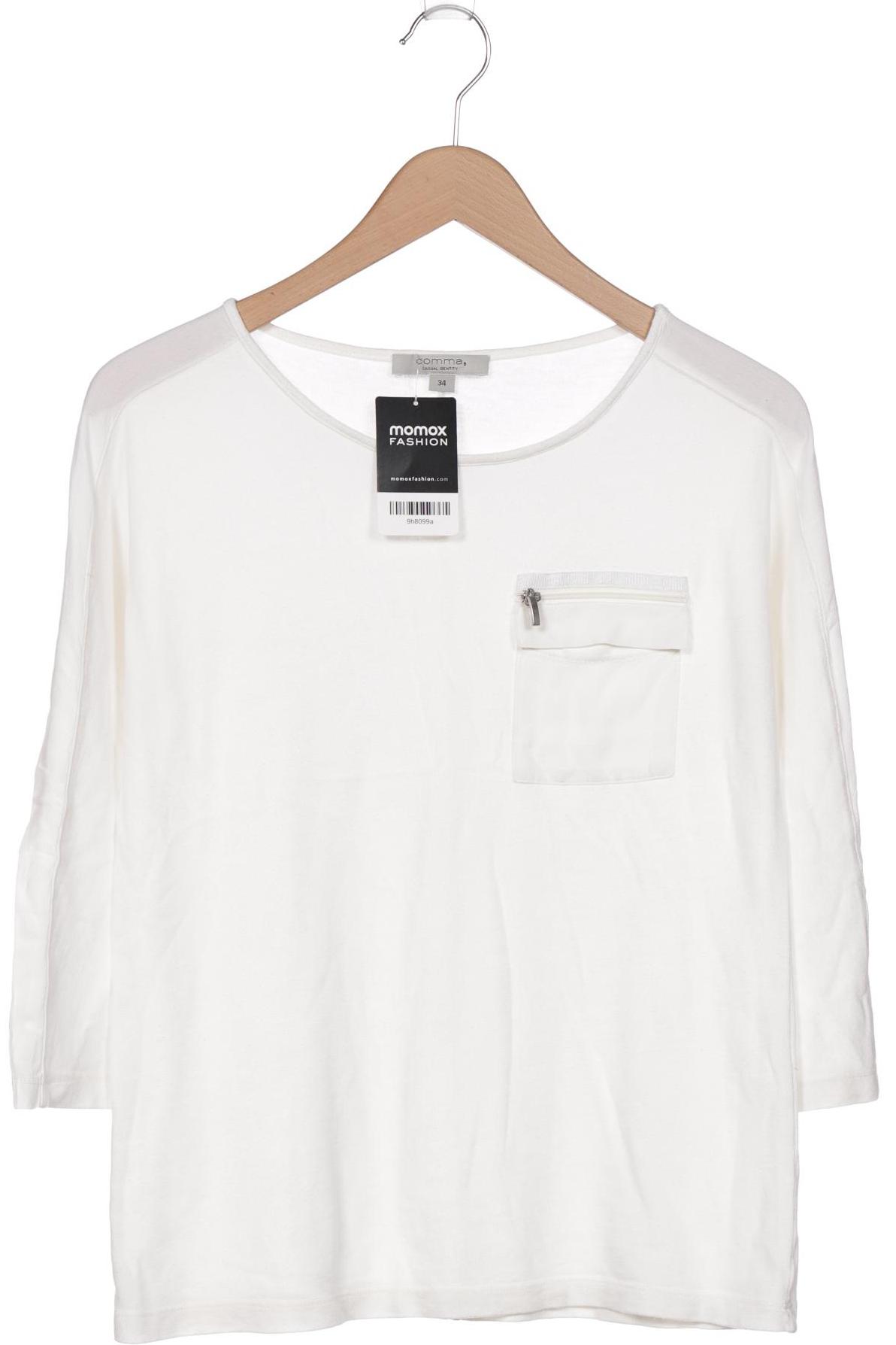

Comma Damen Langarmshirt, weiß