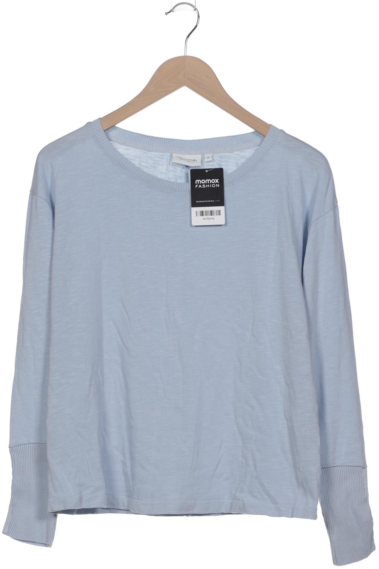 

Comma Damen Langarmshirt, hellblau, Gr. 42