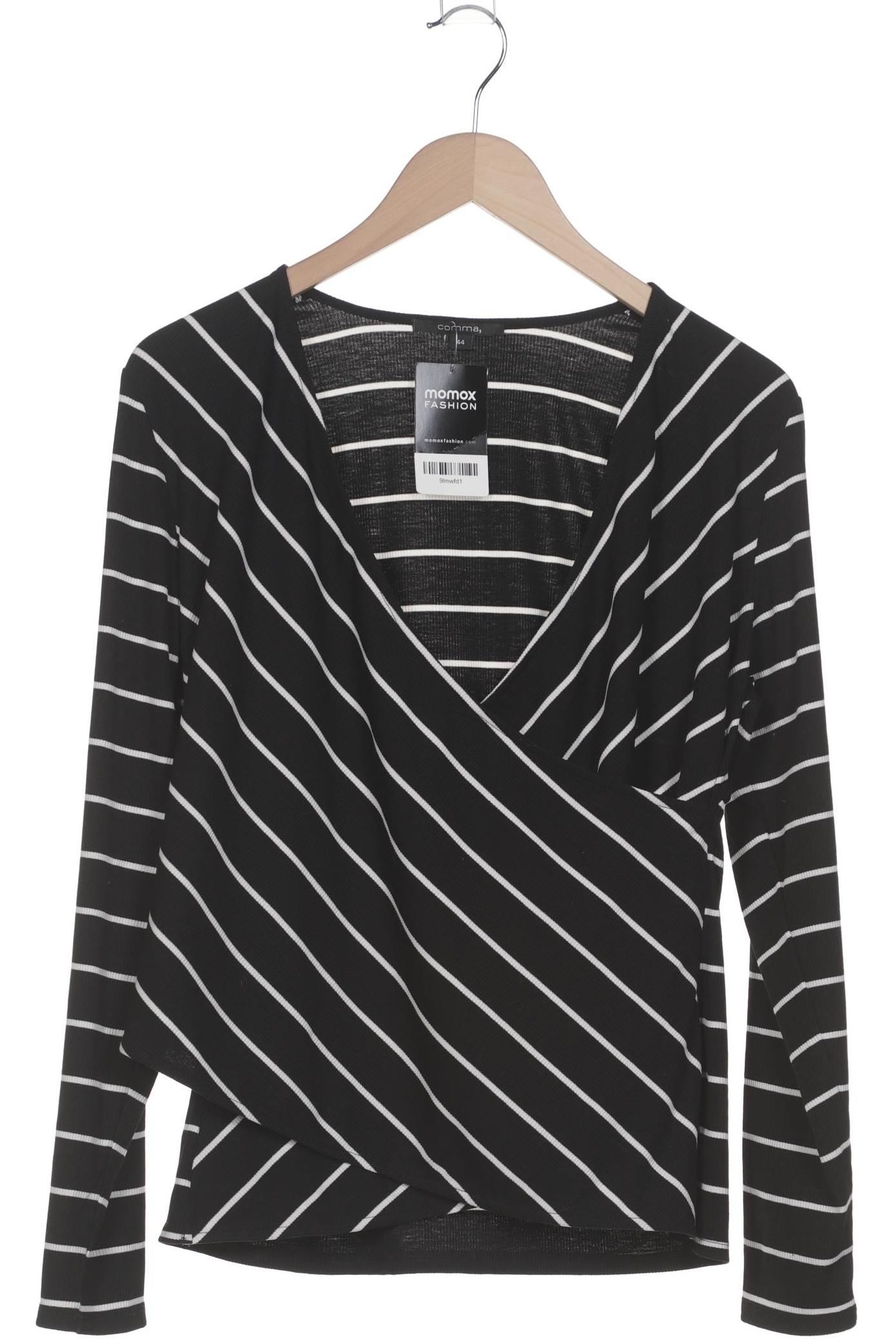 

Comma Damen Langarmshirt, schwarz, Gr. 44