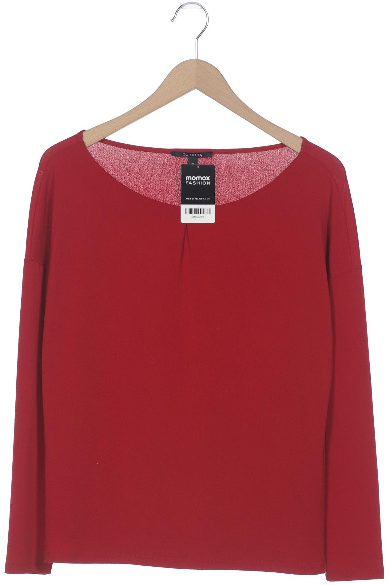 

Comma Damen Langarmshirt, rot, Gr. 38