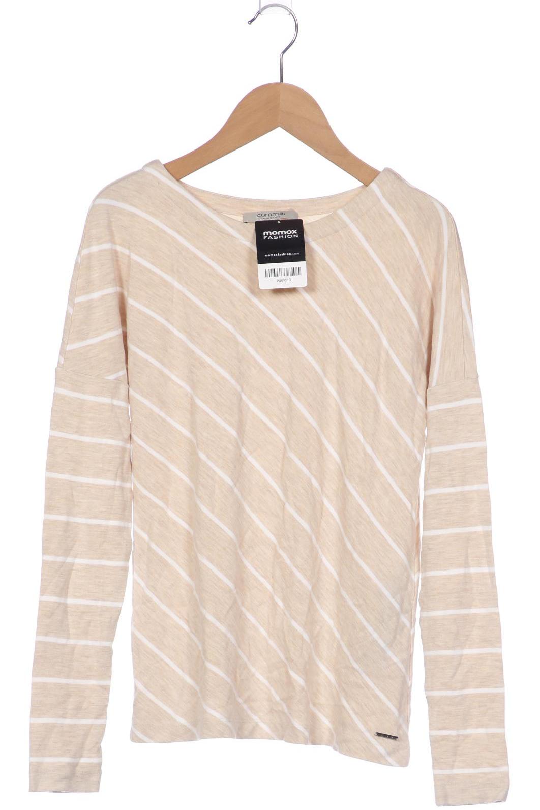 

Comma Damen Langarmshirt, beige, Gr. 34