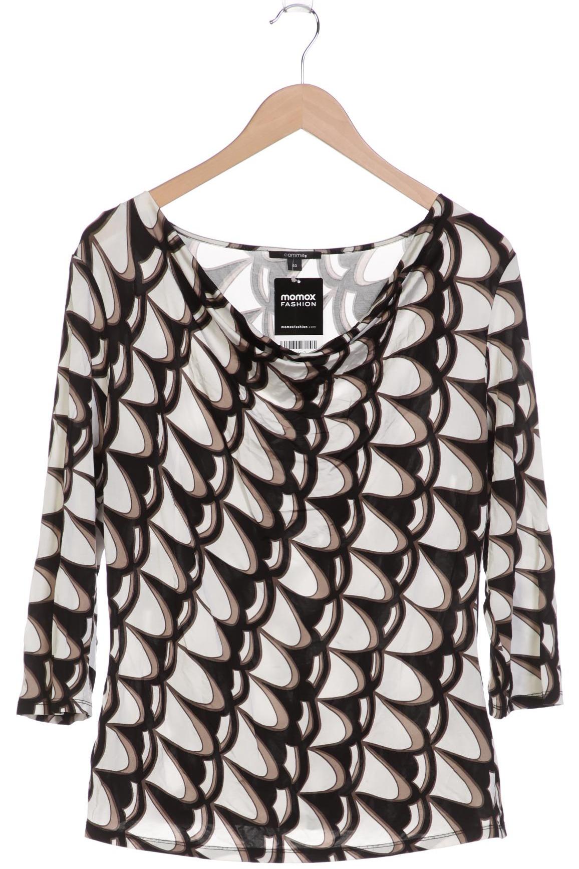

Comma Damen Langarmshirt, weiß, Gr. 40