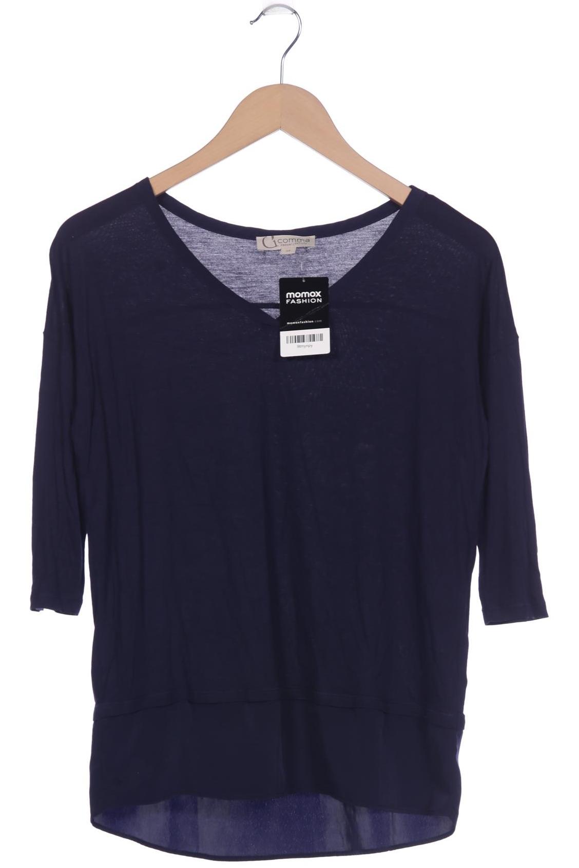 

Comma Damen Langarmshirt, marineblau, Gr. 34