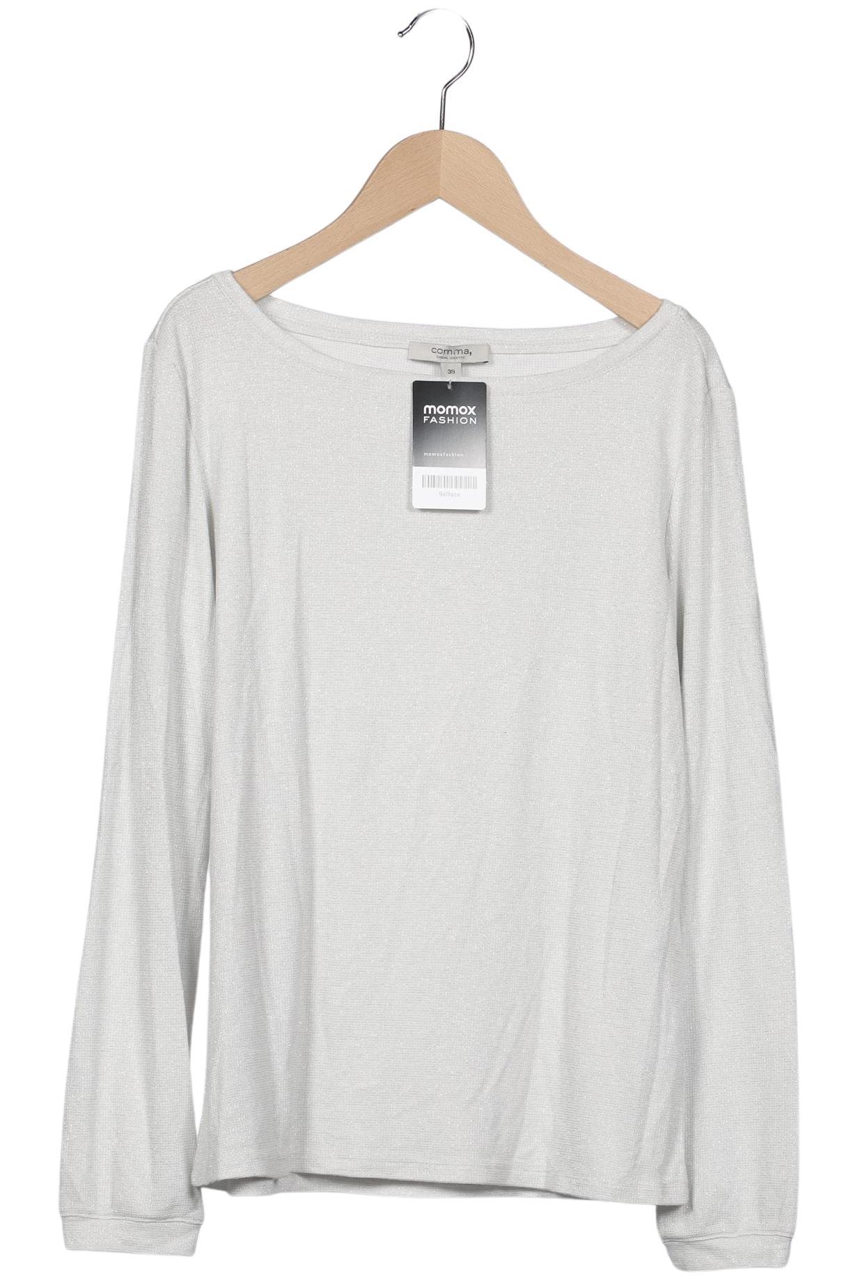 

Comma Damen Langarmshirt, grau, Gr. 38