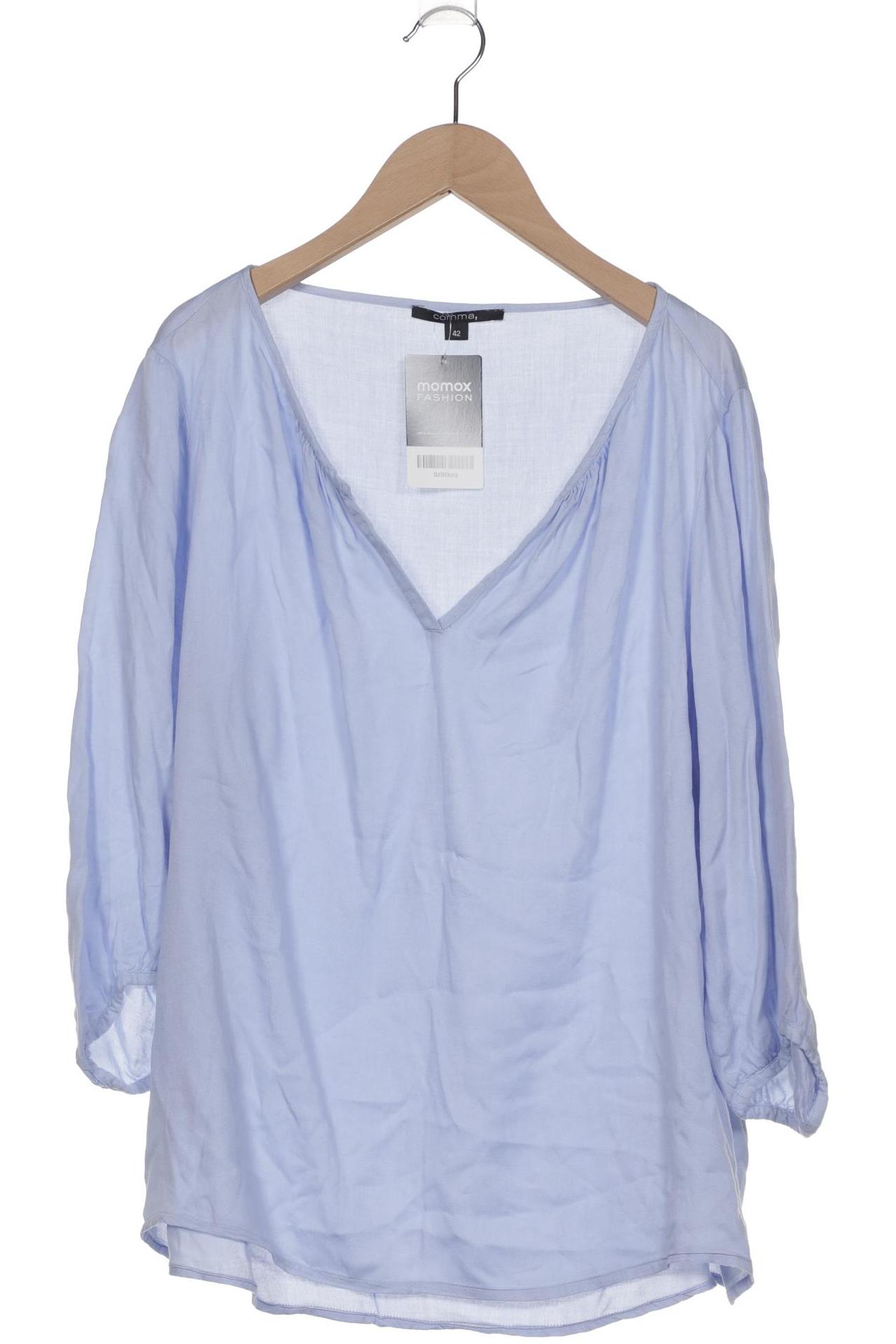 

Comma Damen Langarmshirt, hellblau, Gr. 42