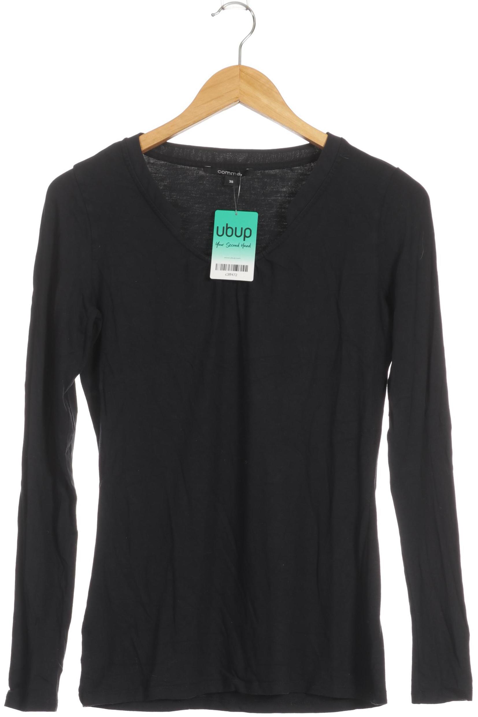 

Comma Damen Langarmshirt, schwarz, Gr. 38