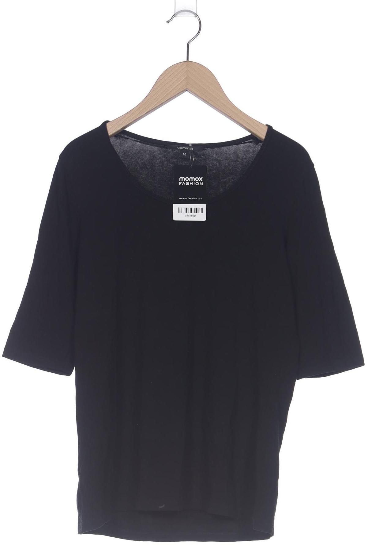

Comma Damen Langarmshirt, schwarz, Gr. 40