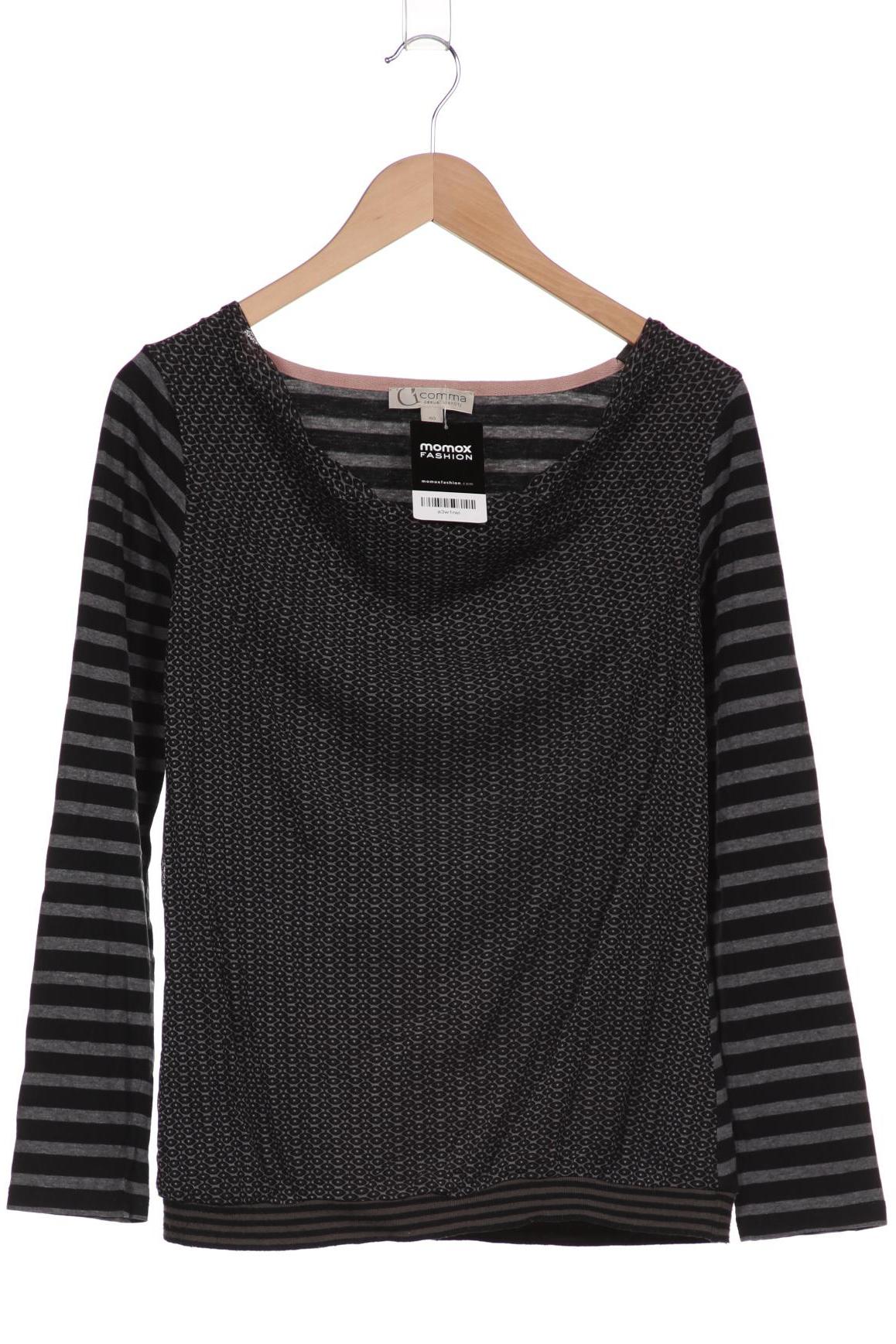 

Comma Damen Langarmshirt, schwarz, Gr. 40