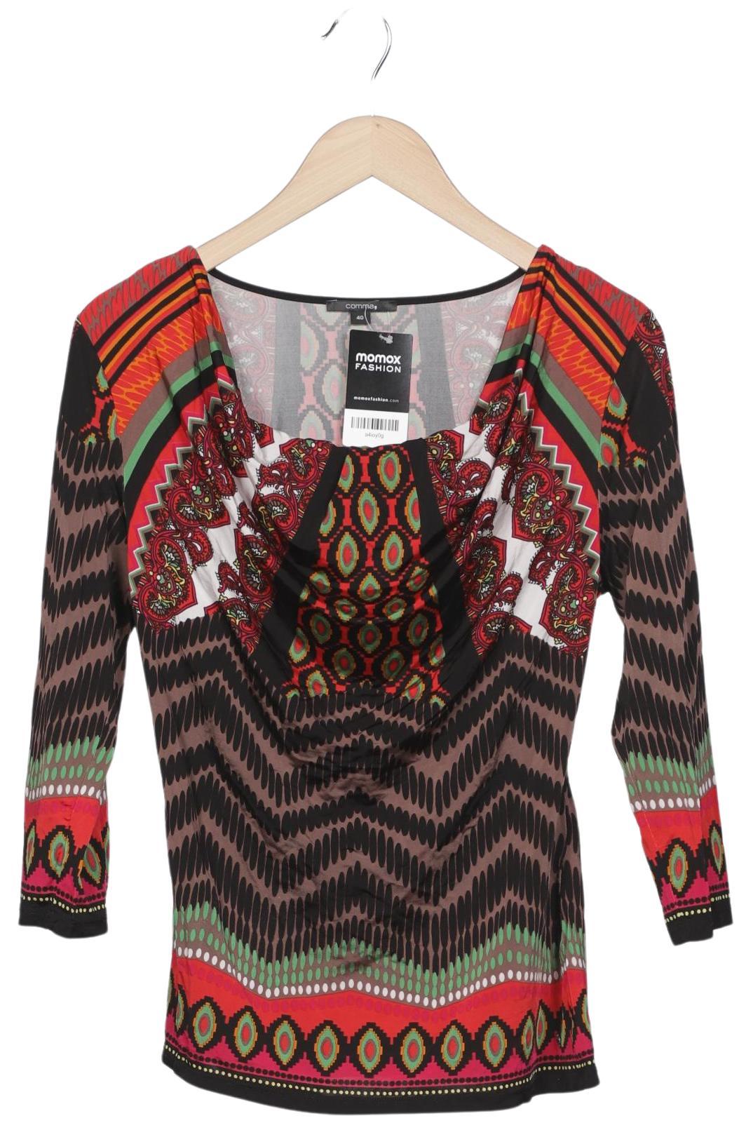 

Comma Damen Langarmshirt, mehrfarbig, Gr. 40