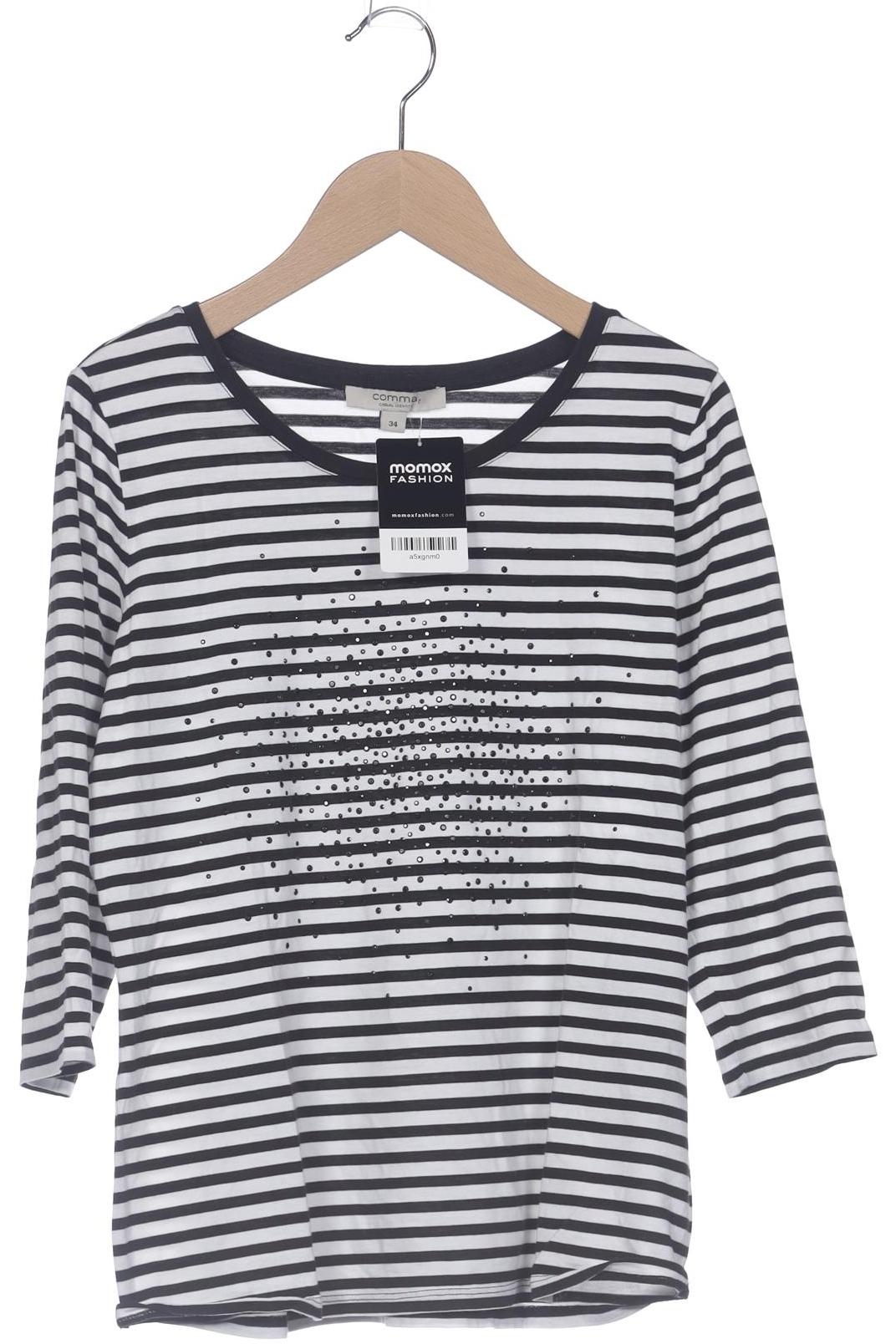 

Comma Damen Langarmshirt, schwarz, Gr. 34