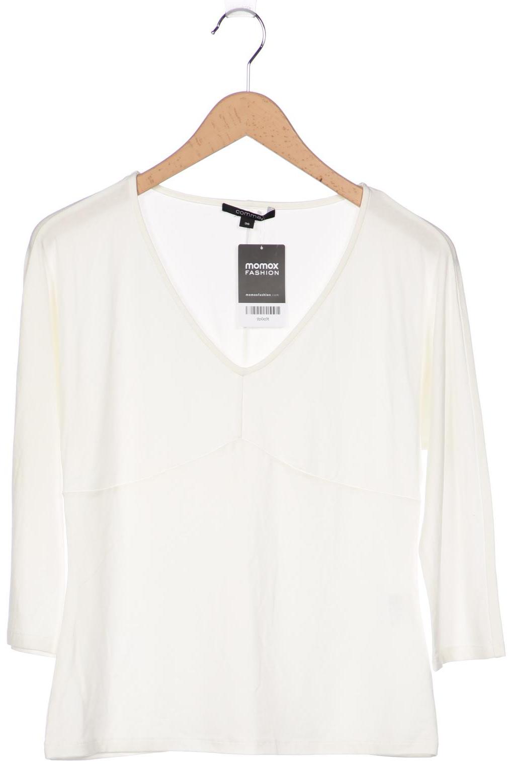 

Comma Damen Langarmshirt, cremeweiß, Gr. 36