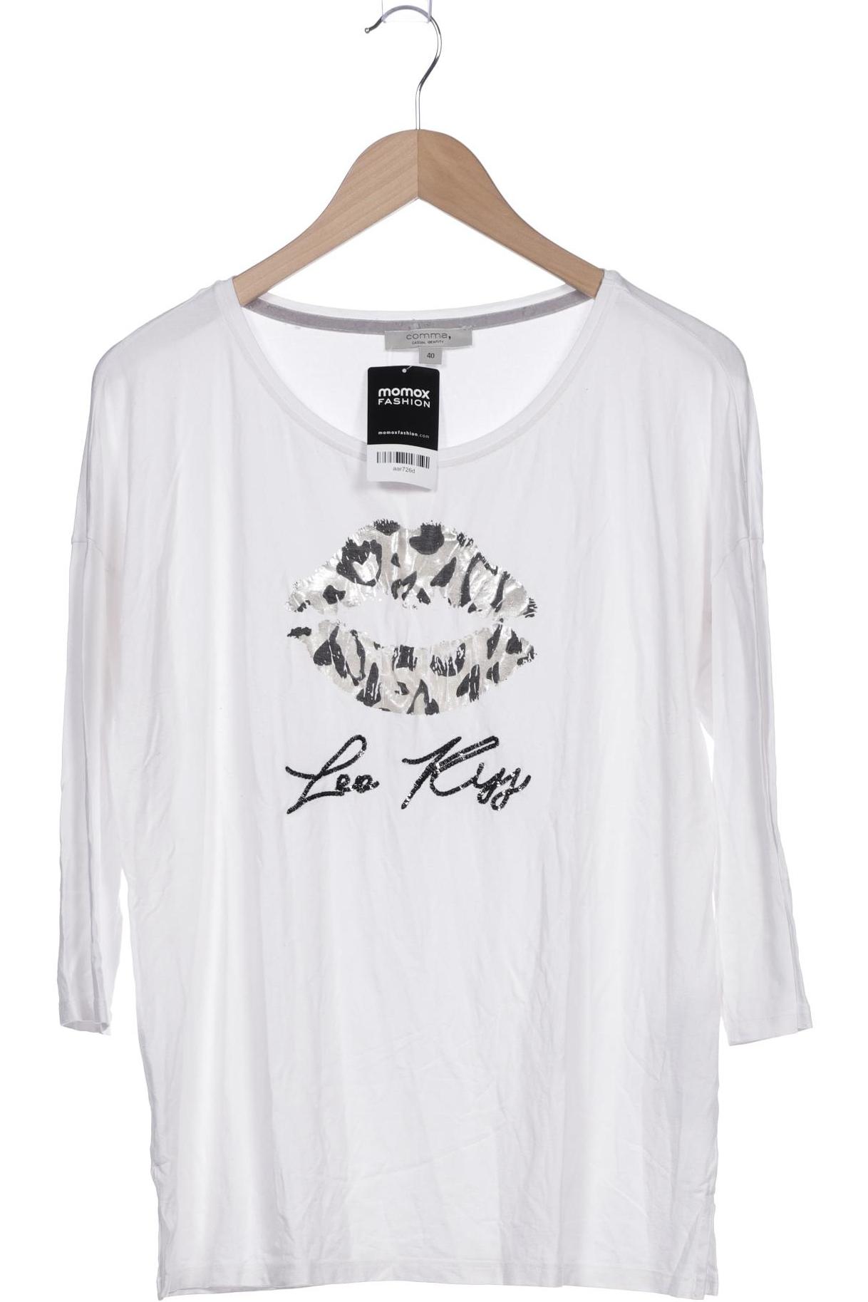 

Comma Damen Langarmshirt, weiß, Gr. 40