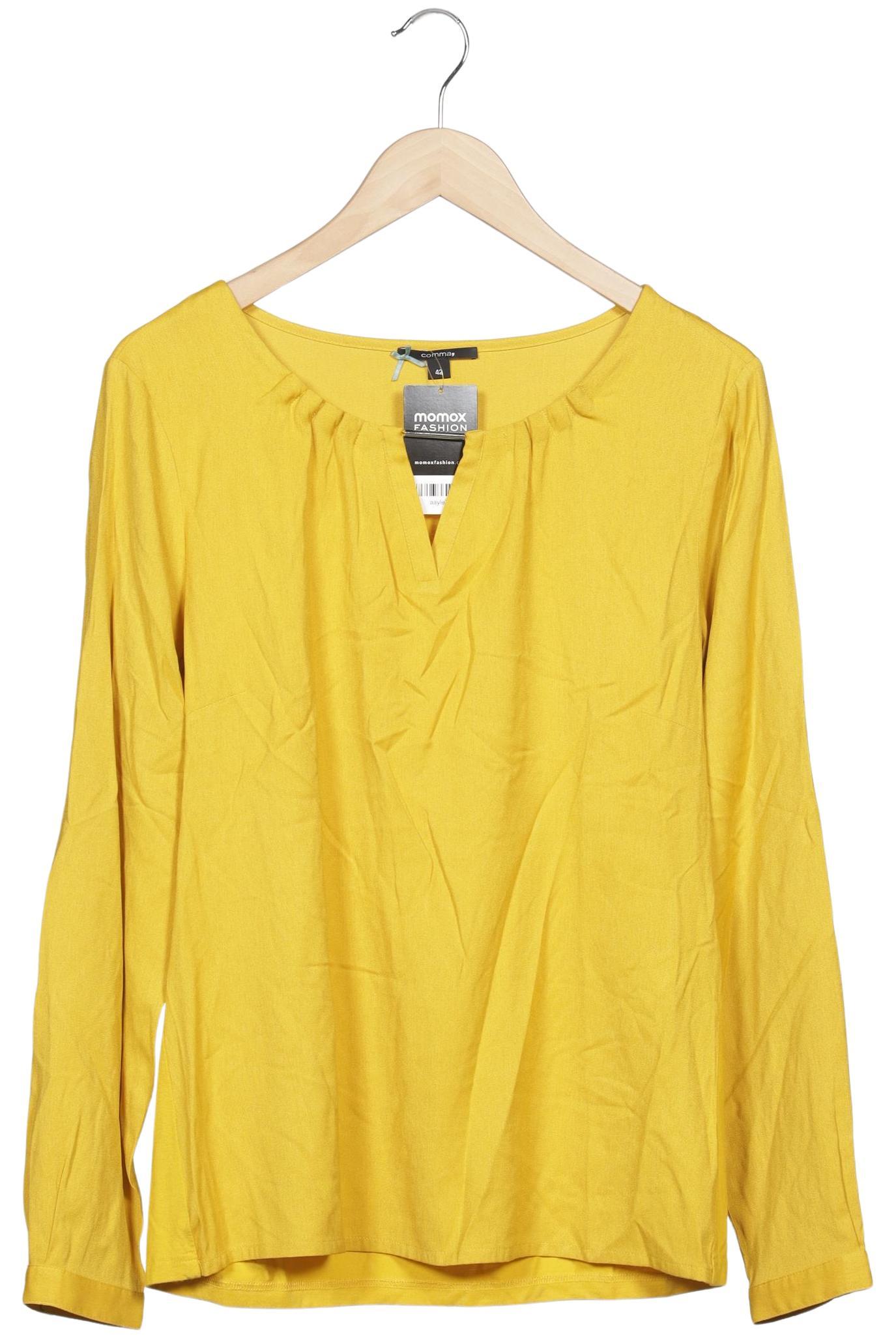 

Comma Damen Langarmshirt, gelb, Gr. 42