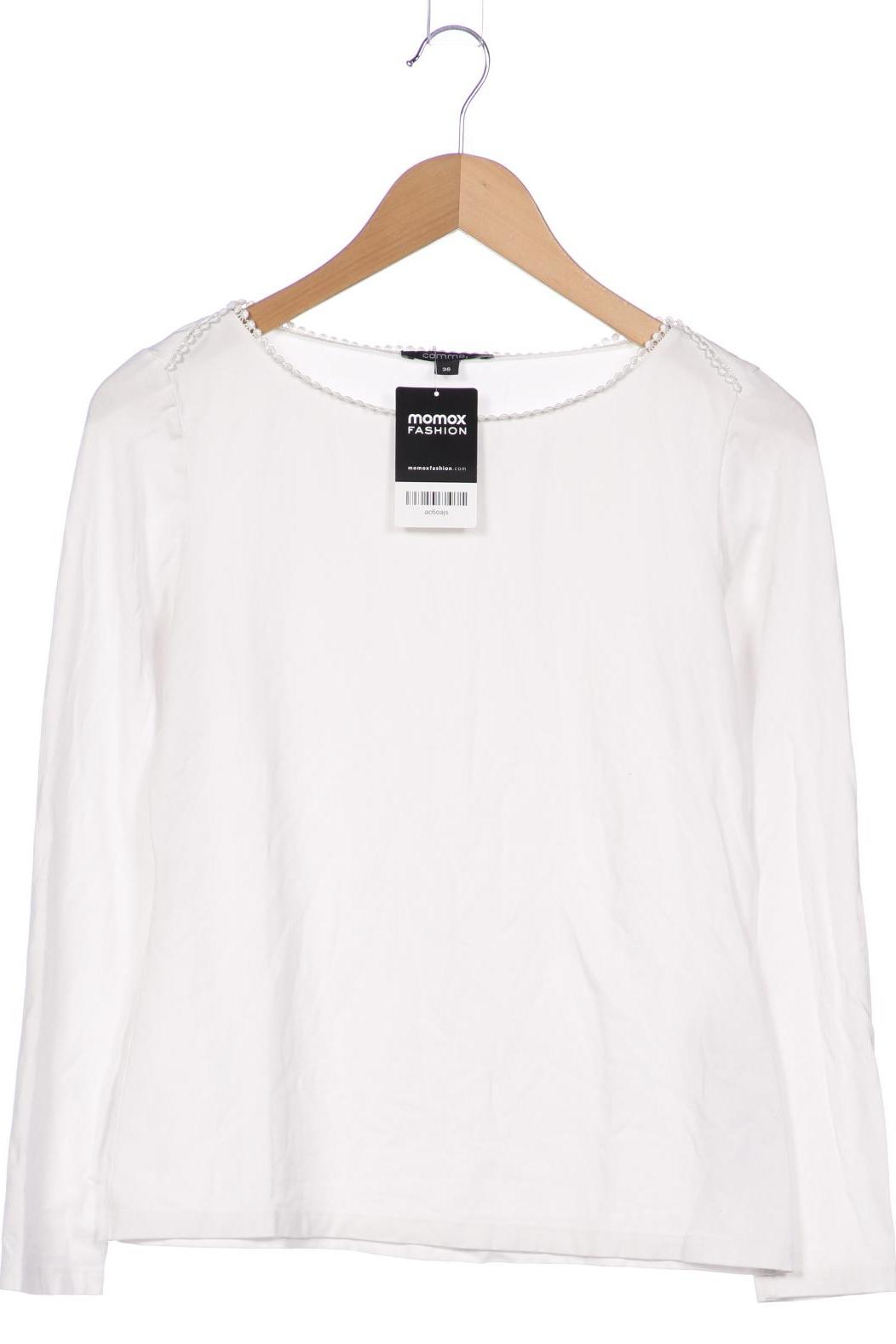 

Comma Damen Langarmshirt, weiß, Gr. 36