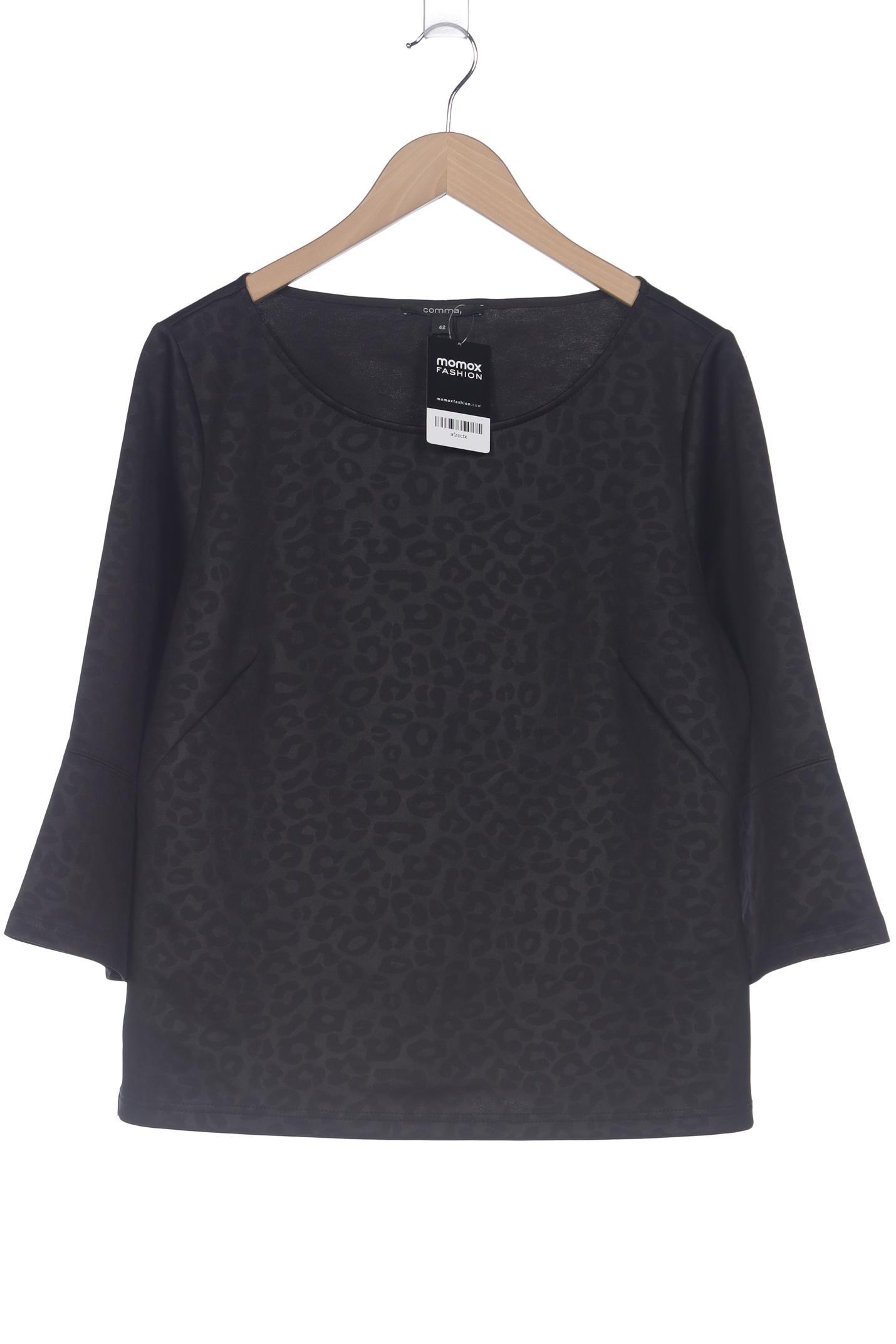 

Comma Damen Langarmshirt, schwarz, Gr. 42