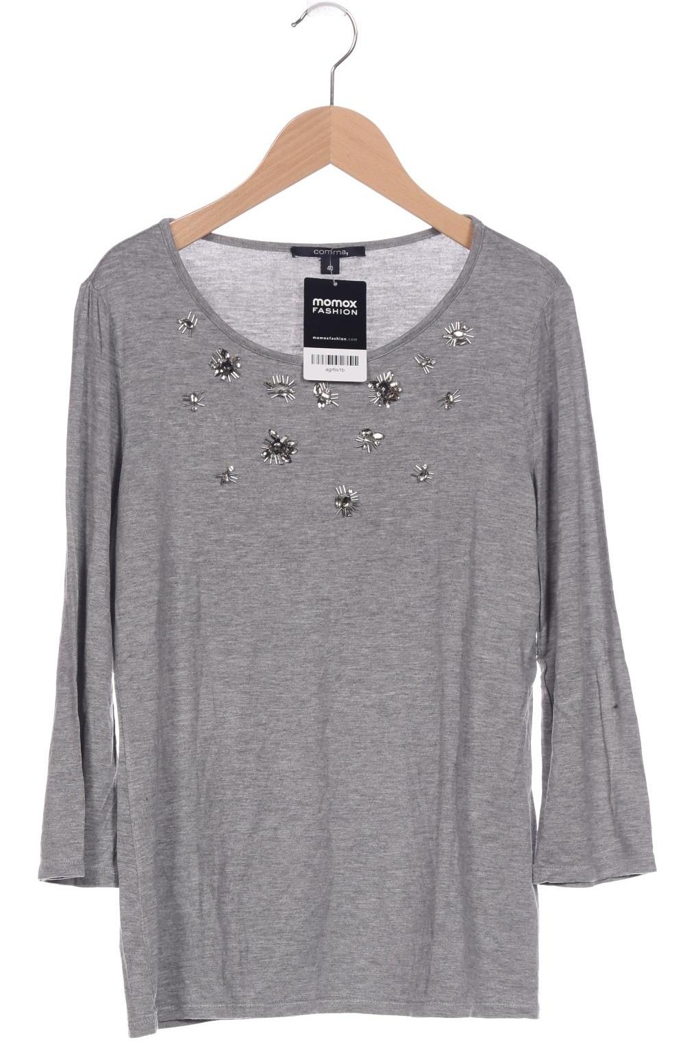 

Comma Damen Langarmshirt, grau, Gr. 40