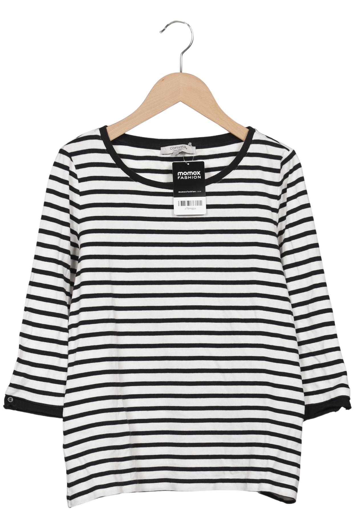 

Comma Damen Langarmshirt, weiß, Gr. 36