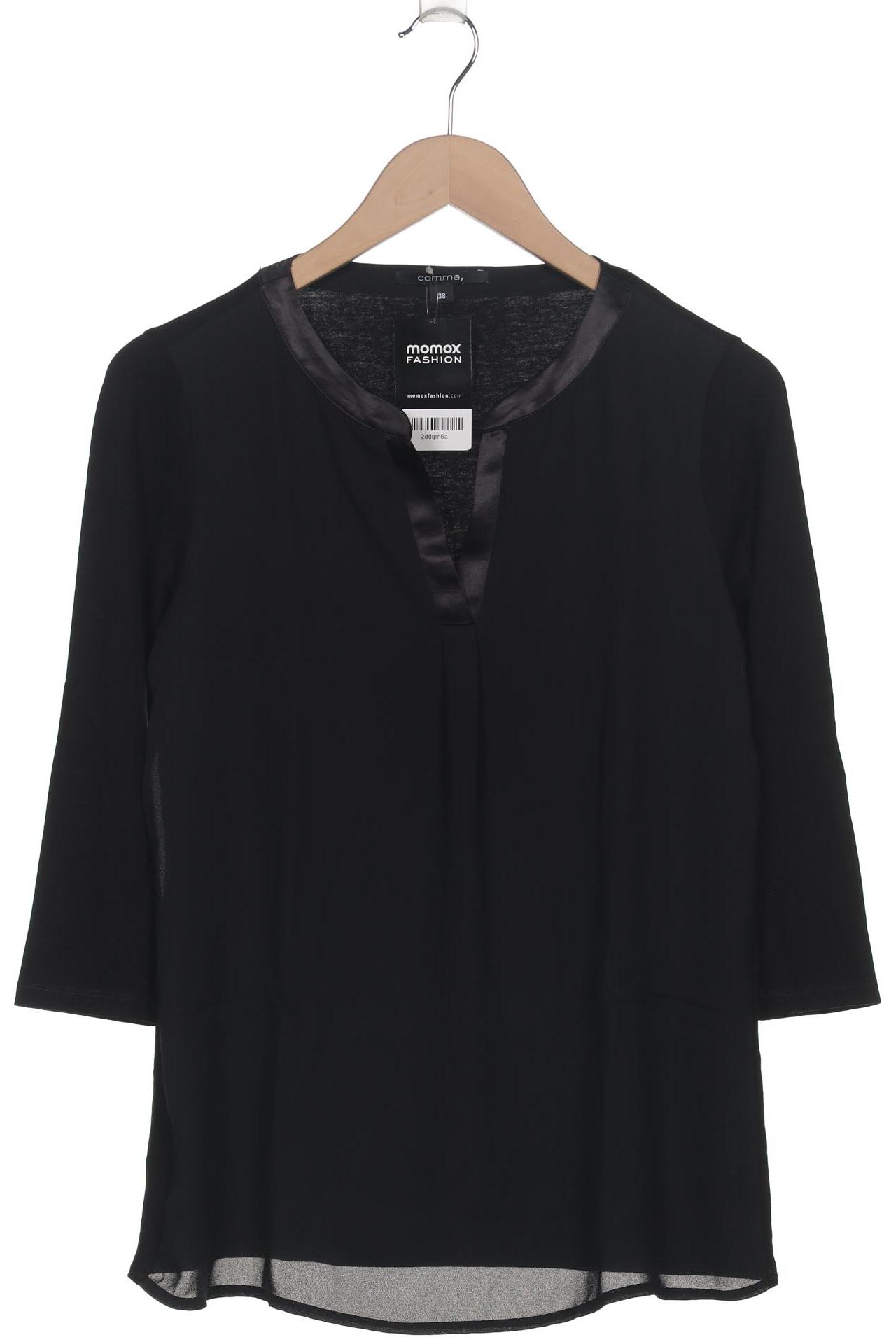 

Comma Damen Langarmshirt, schwarz, Gr. 38