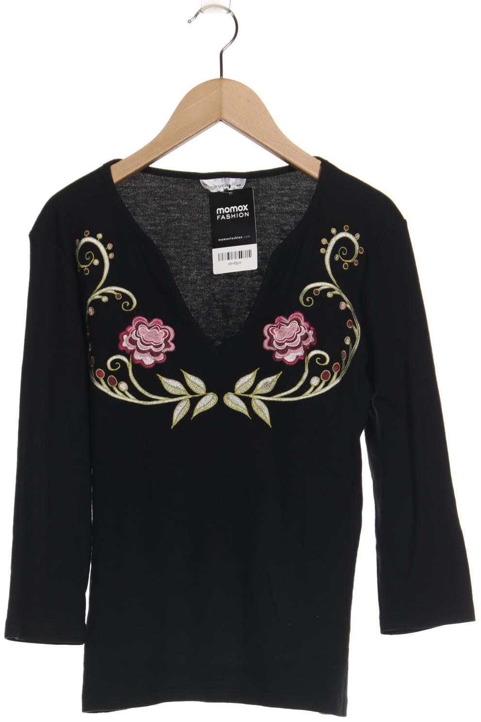 

Comma Damen Langarmshirt, schwarz, Gr. 40