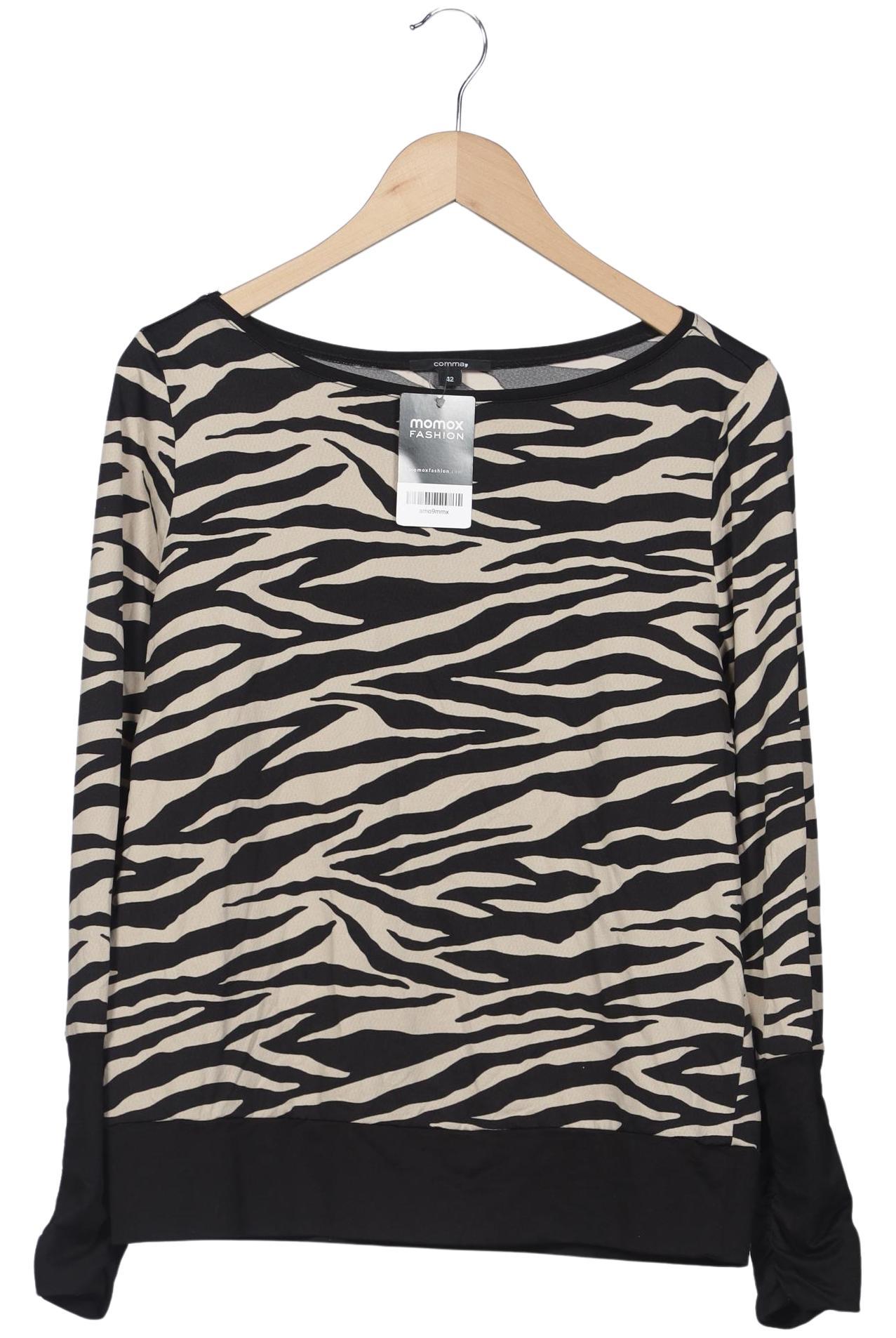 

Comma Damen Langarmshirt, schwarz, Gr. 42