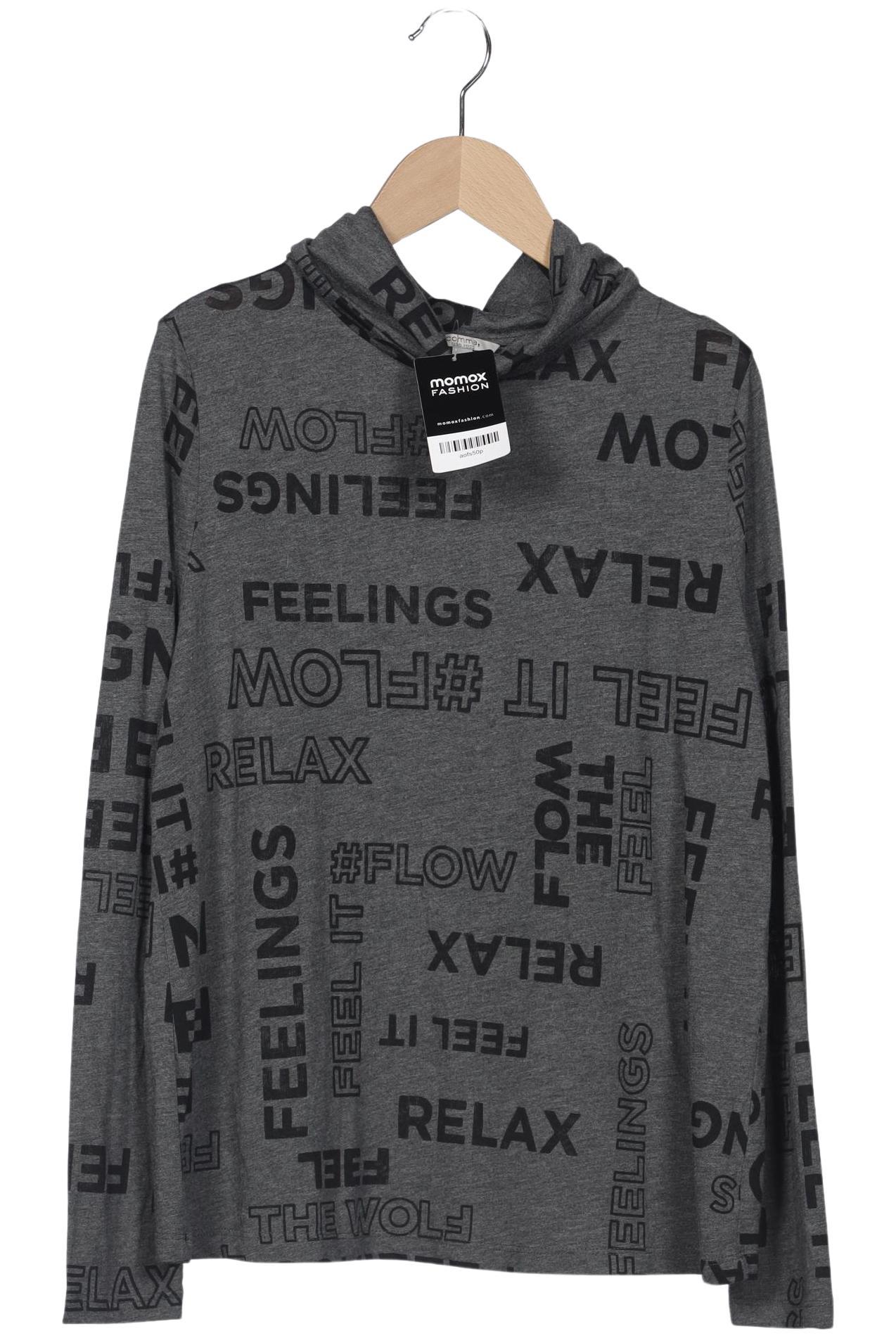 

Comma Damen Langarmshirt, grau, Gr. 42