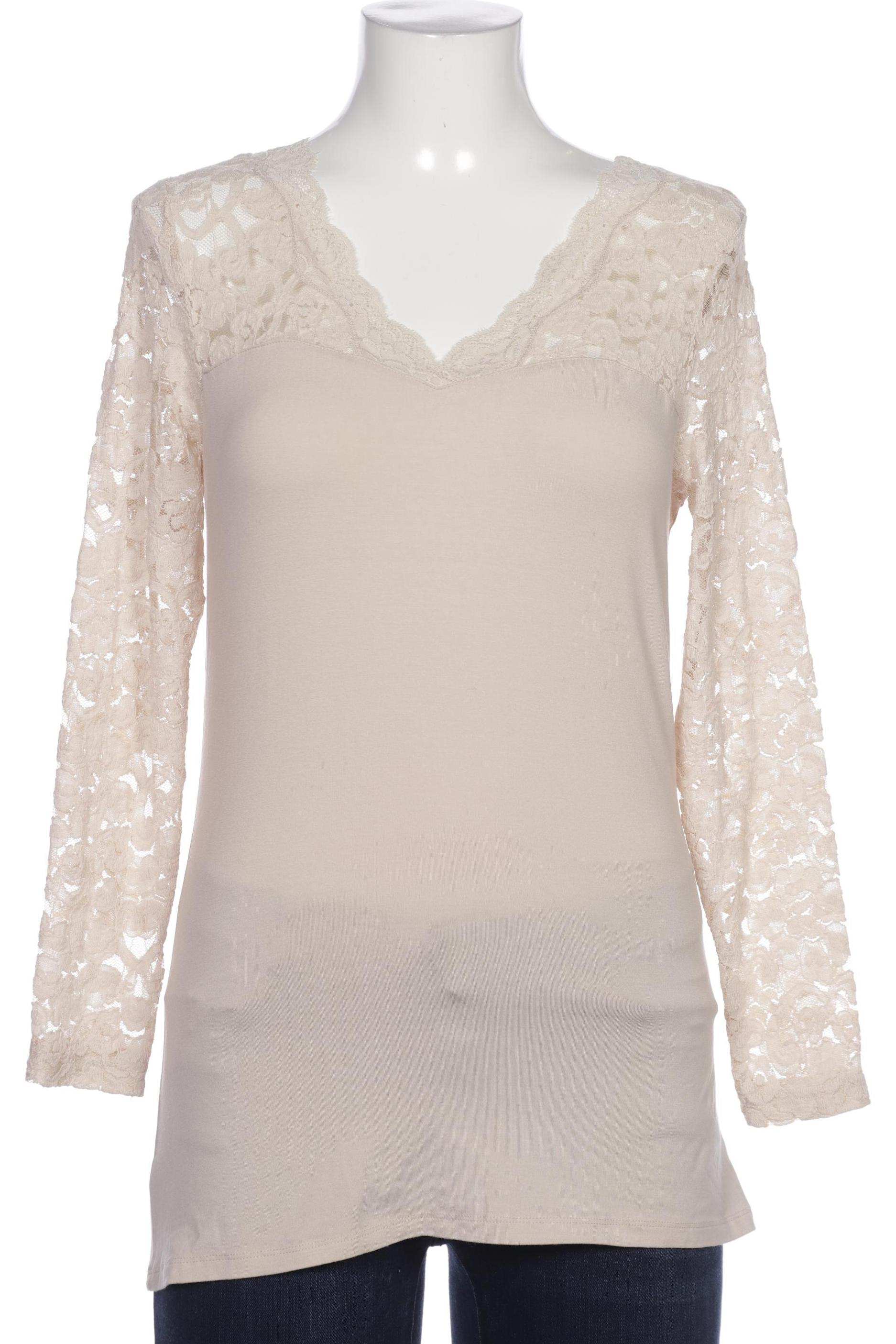 

Comma Damen Langarmshirt, beige, Gr. 38