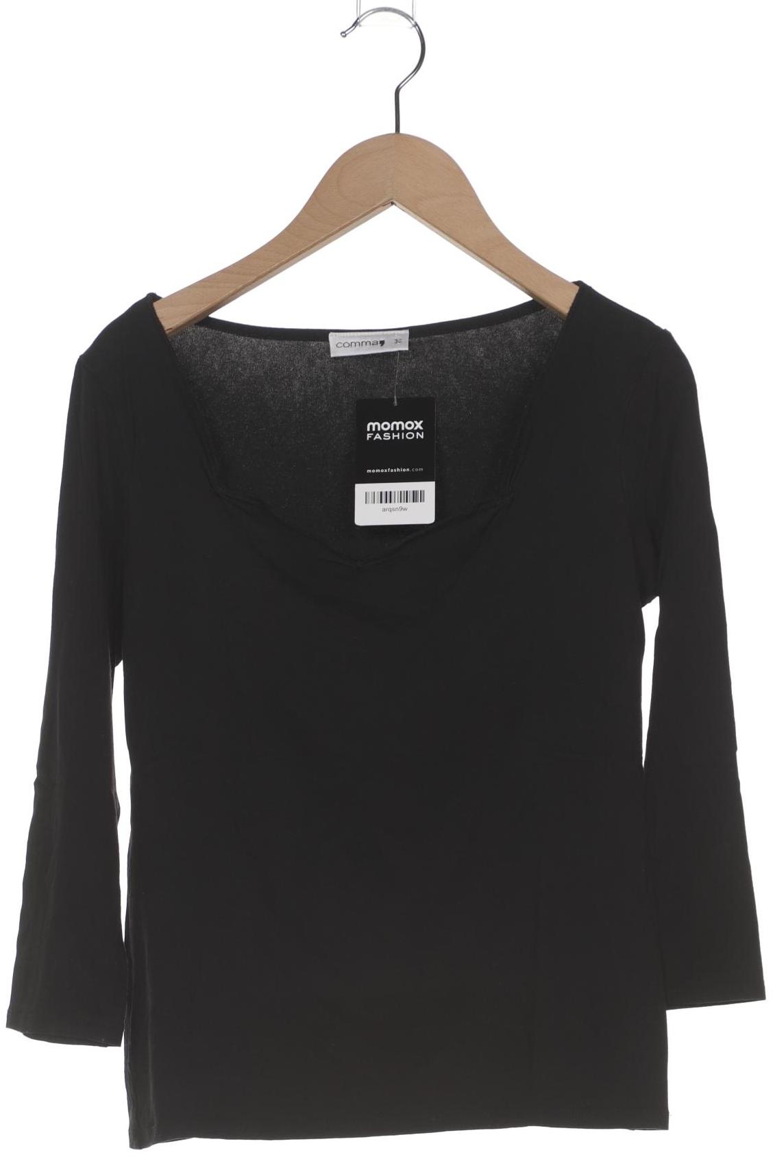 

Comma Damen Langarmshirt, schwarz, Gr. 38