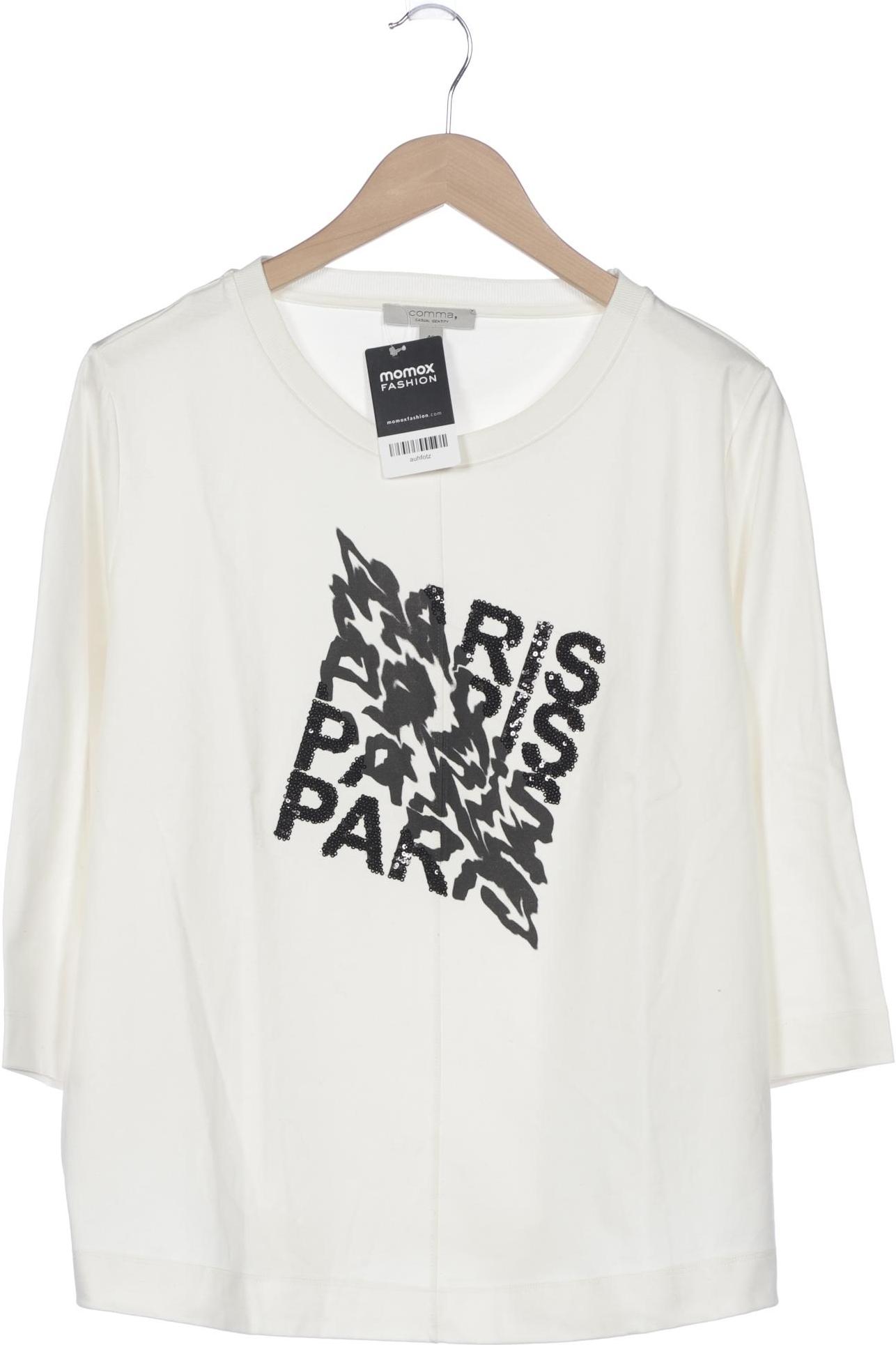 

Comma Damen Langarmshirt, weiß, Gr. 42